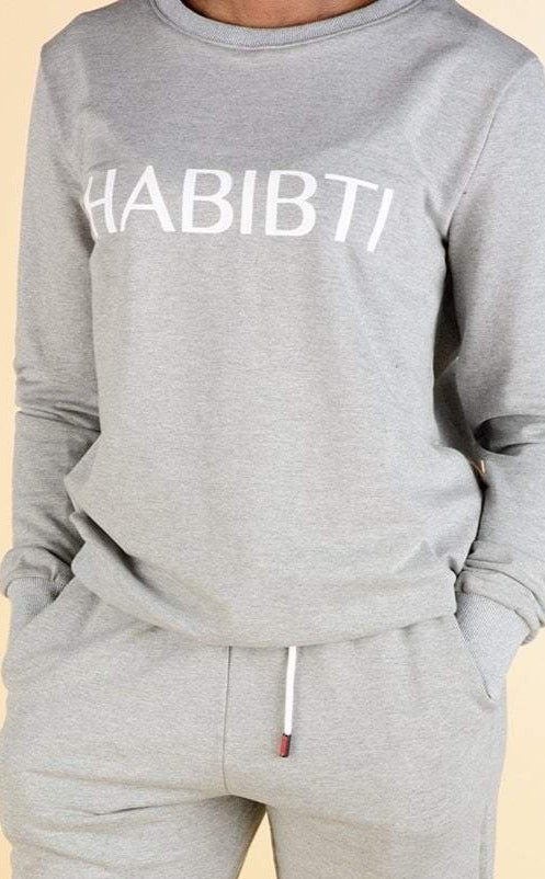 Gray Habibti sweater Kabayare