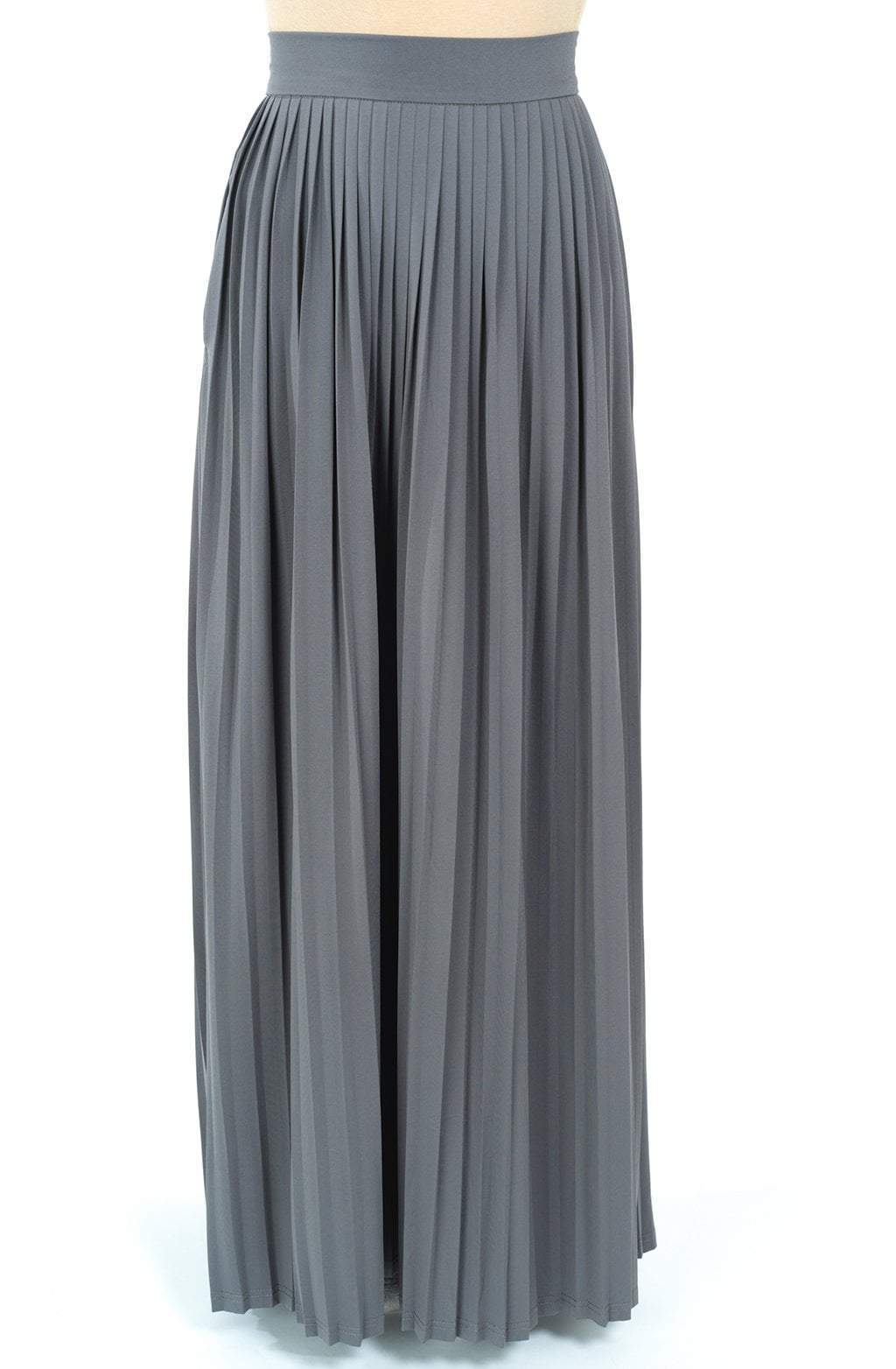 Gray Milk silk maxi Skirt Kabayare