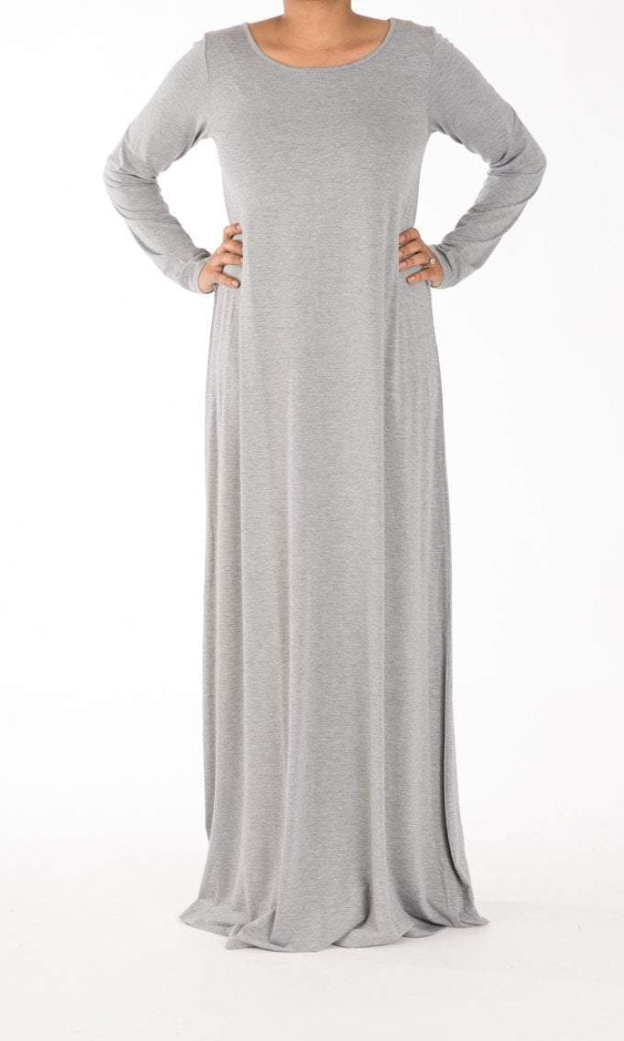 Gray Rayon maxi dress Kabayare