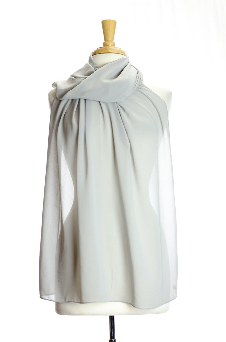 Gray Simple Suzanne Scarf Kabayare