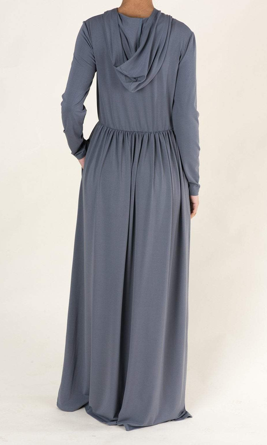 Gray Urban Hooded Maxi Dress Kabayare