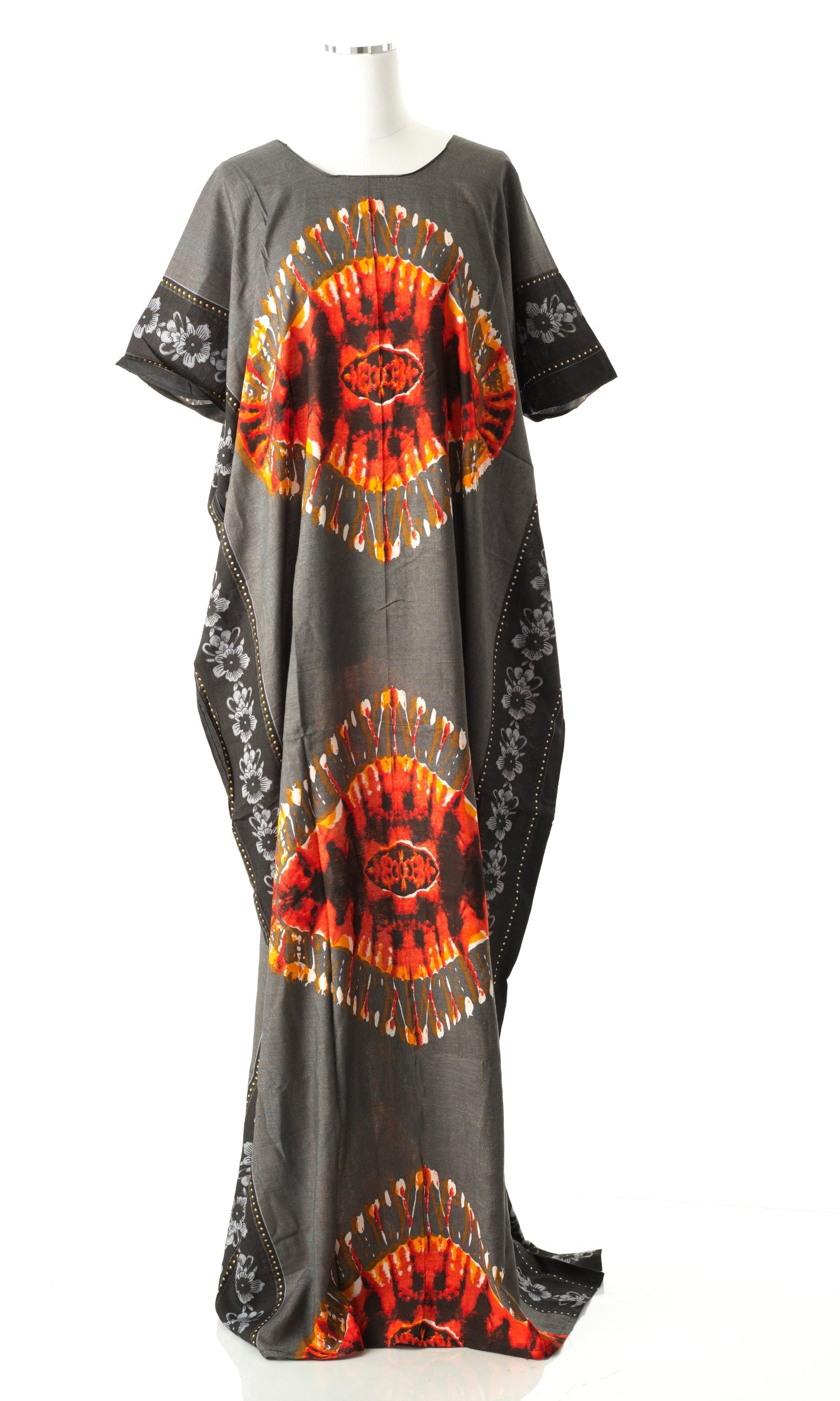 Gray Volcano Vibes bati dress Kabayare
