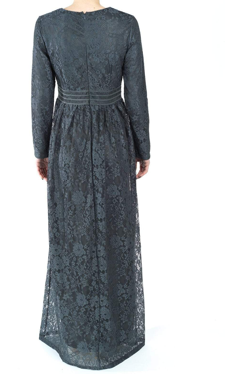 Gray Wanderlust Lace maxi dress Kabayare