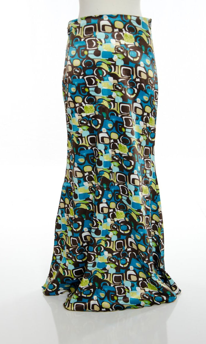 Green Digital Skirt Kabayare