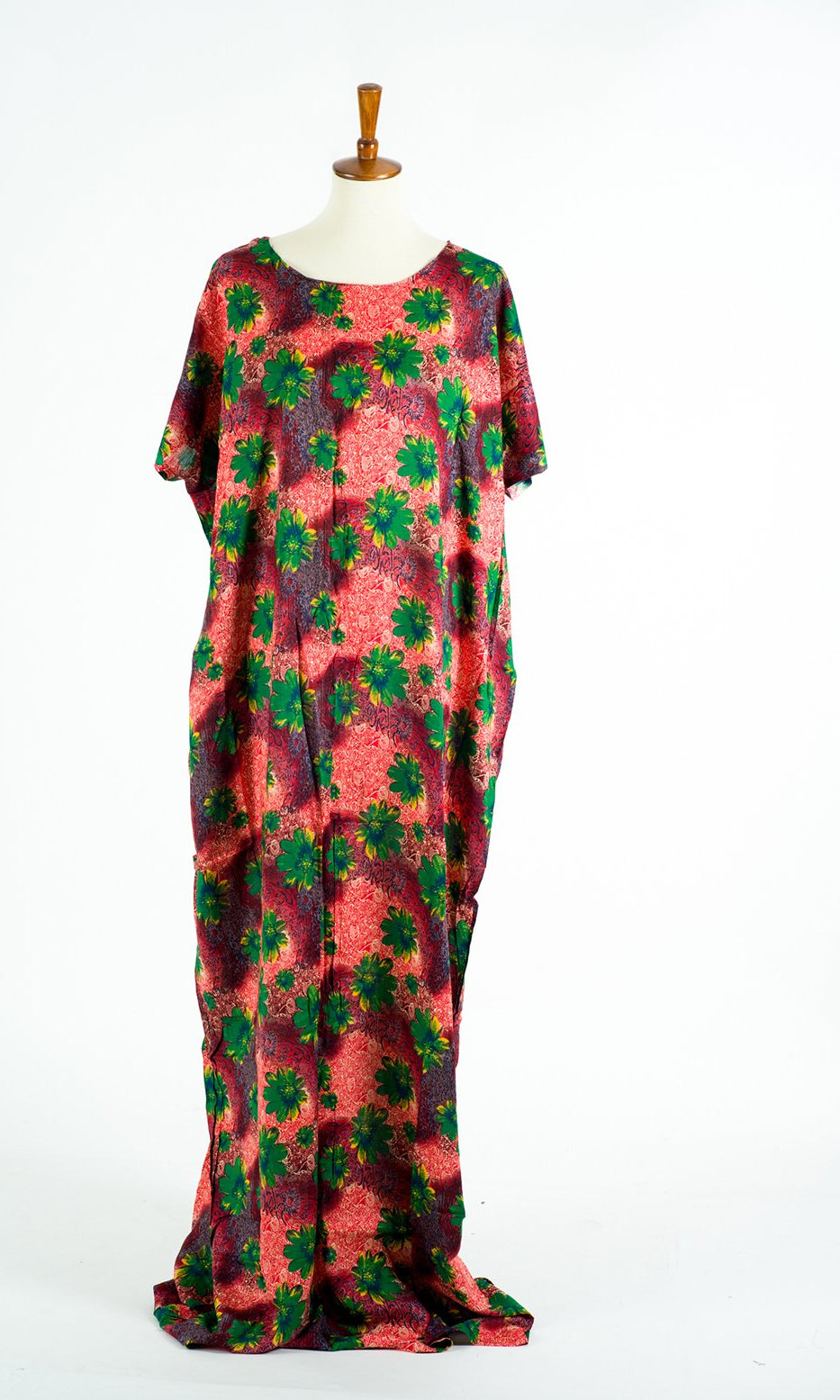 Green floral love art bati dress Kabayare