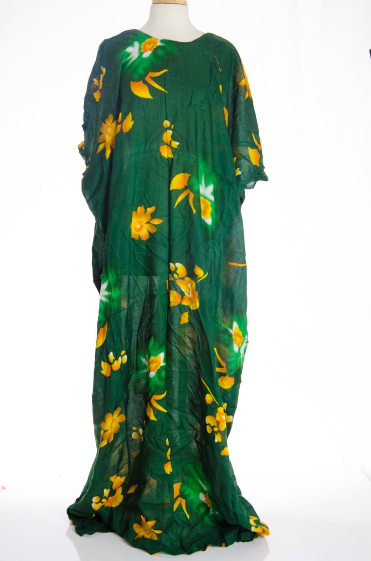 Green Huno Bacwayne Bati Dress Kabayare