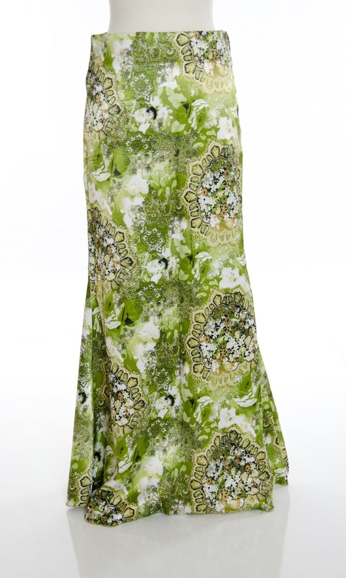 Green Paisley Skirt Kabayare