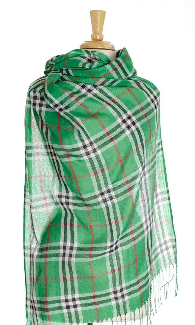 Green Plaid Hijab Kabayare