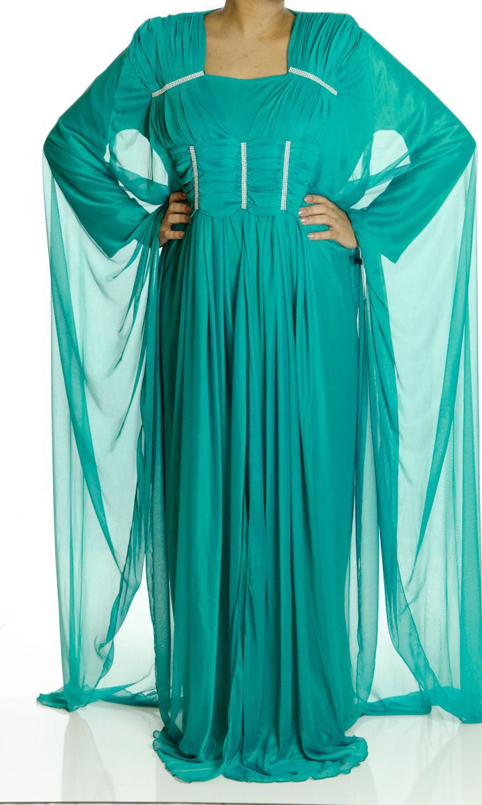 Green Valet Butterfly Kaftan Kabayare