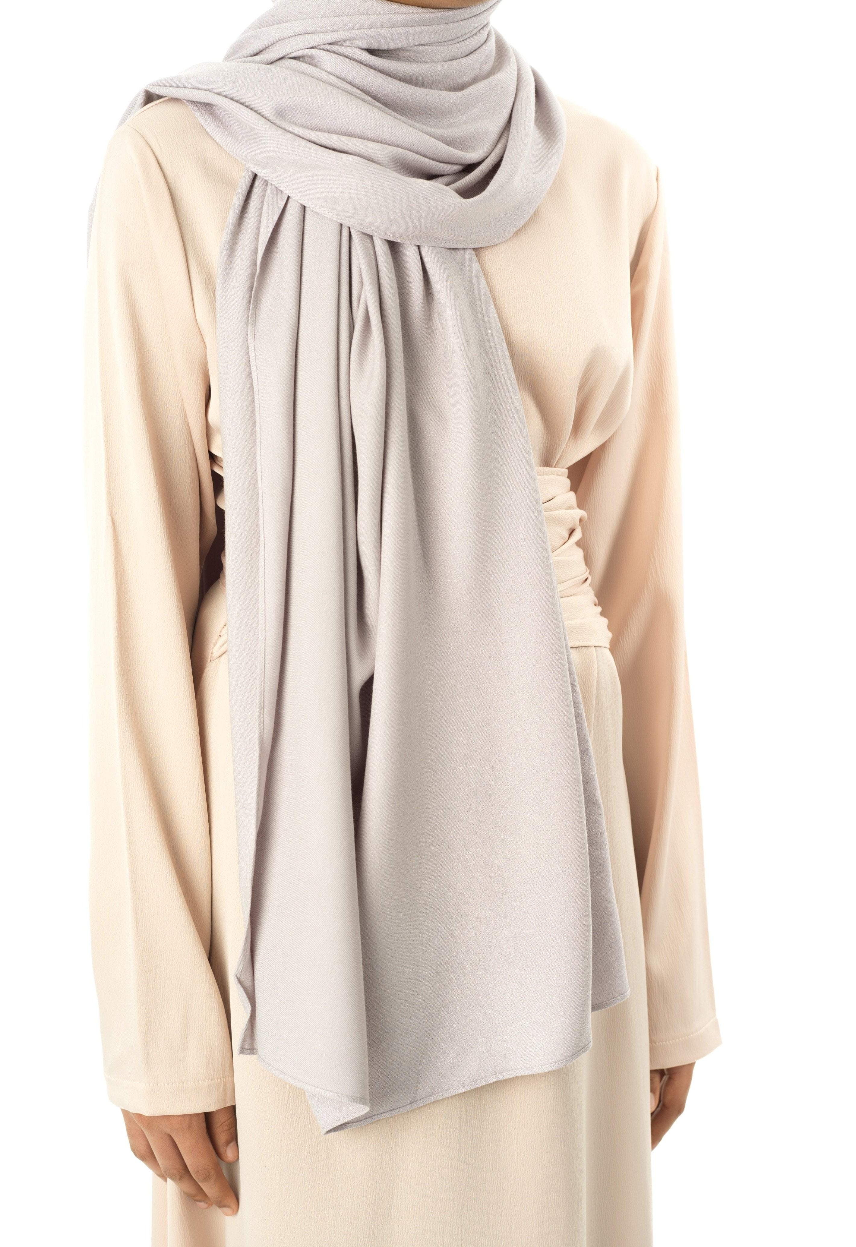 Grey Premium Rayon Hijab Kabayare