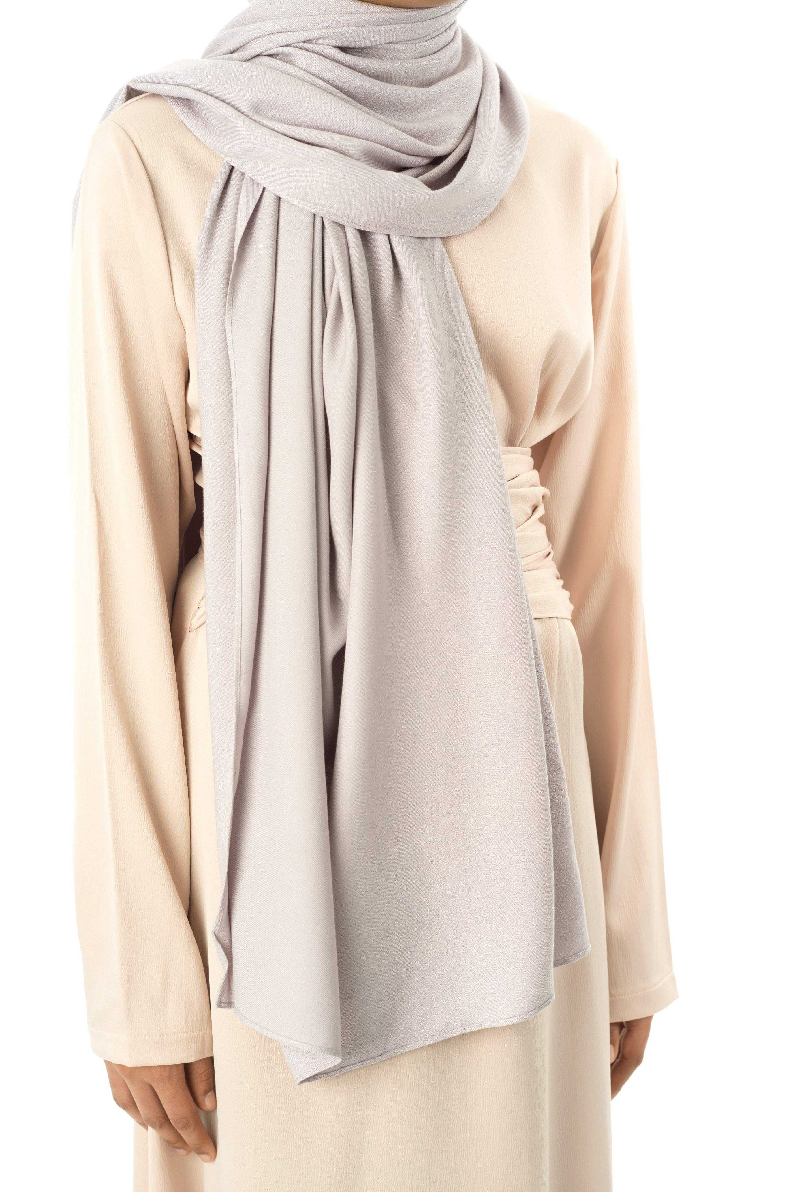 Grey Premium Rayon Hijab Kabayare