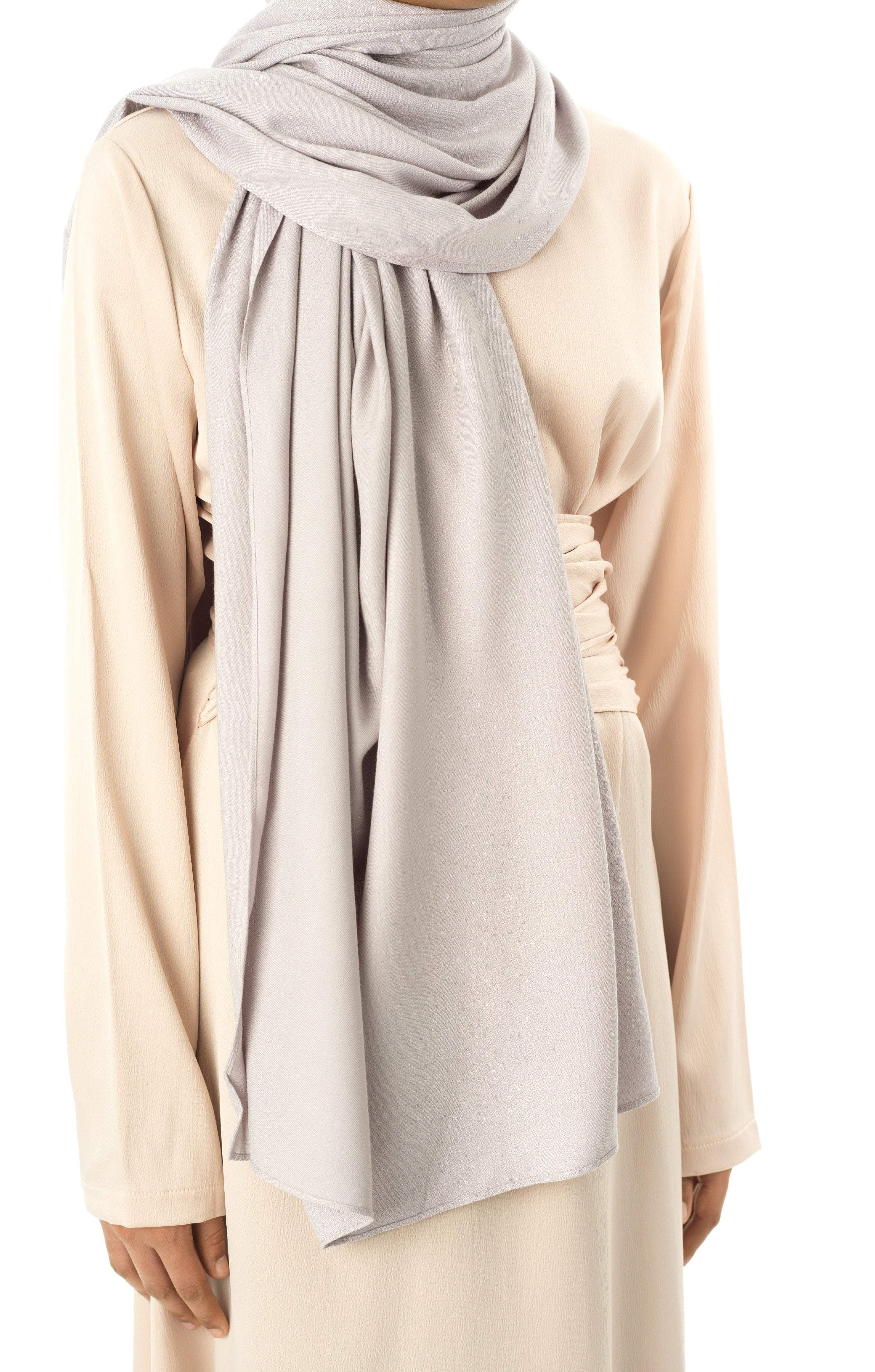 Grey Premium Rayon Hijab Kabayare