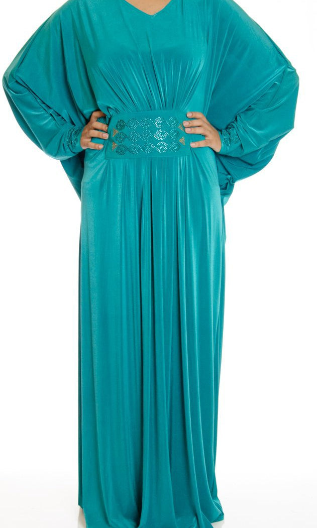 Halima Butterfly Jersey Abaya Kabayare
