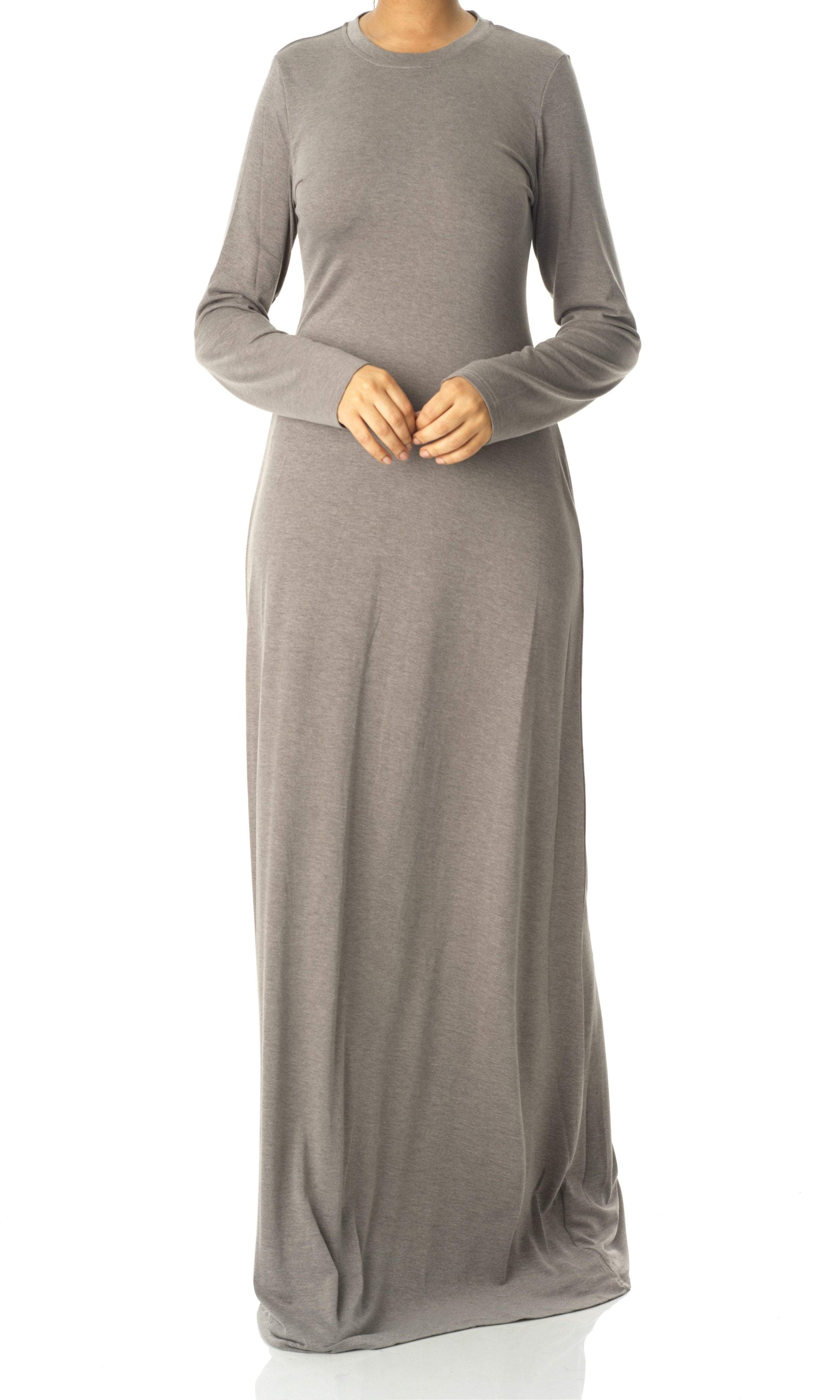 Heather Gray Made just for you jersey matching set dress Kabayare