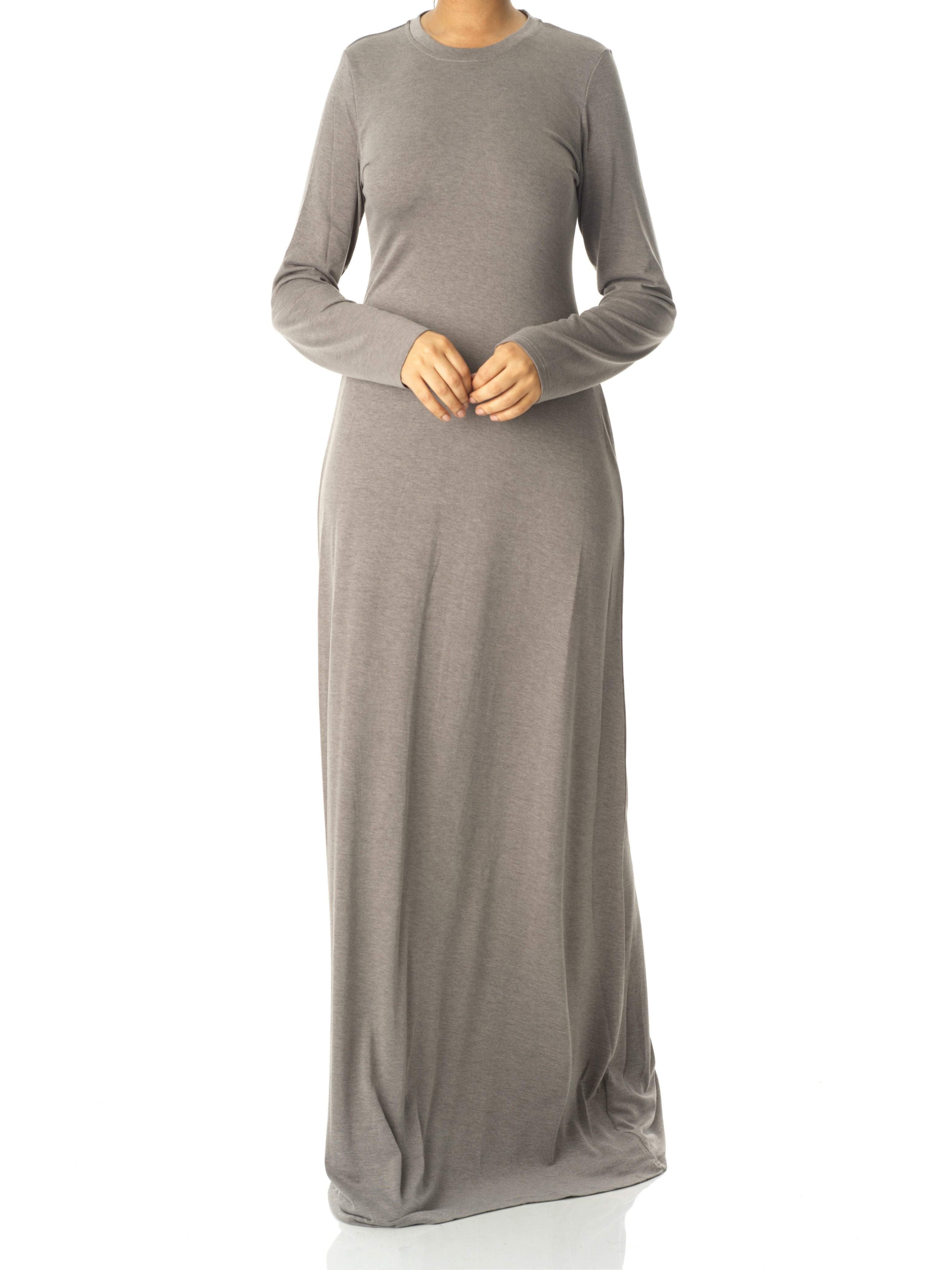 Heather Gray Made just for you jersey matching set dress Kabayare