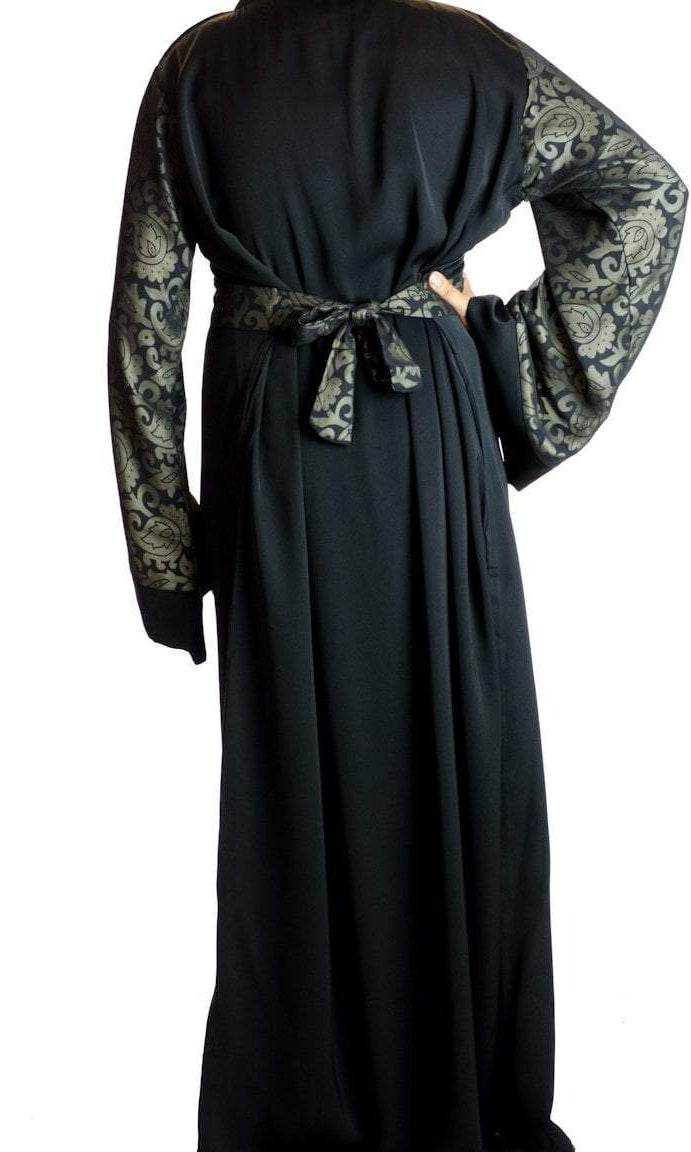 Henna Chiffon Zipper Abaya Kabayare