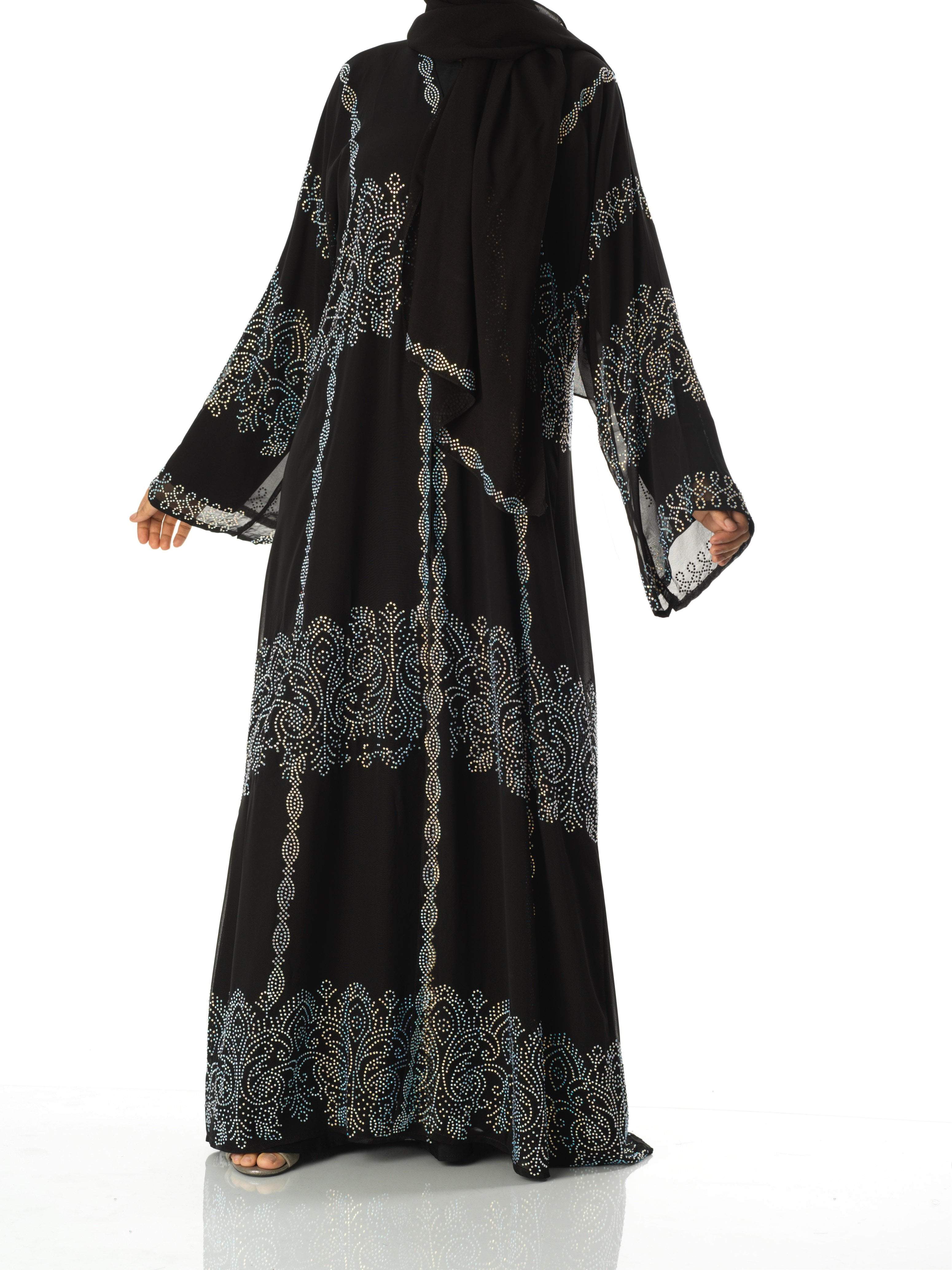 henna crystal abaya Kabayare