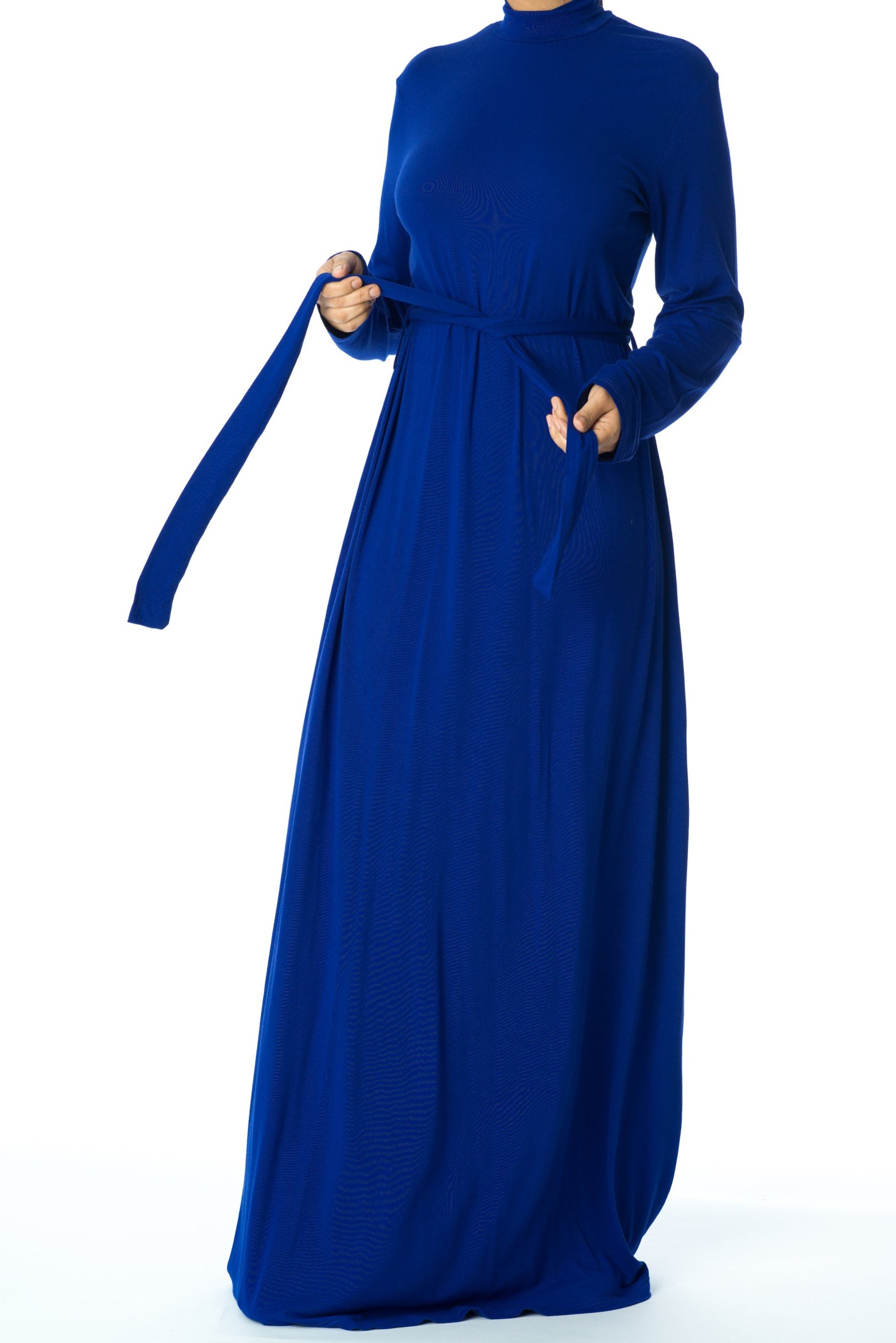 high neck jersey maxi dress Kabayare