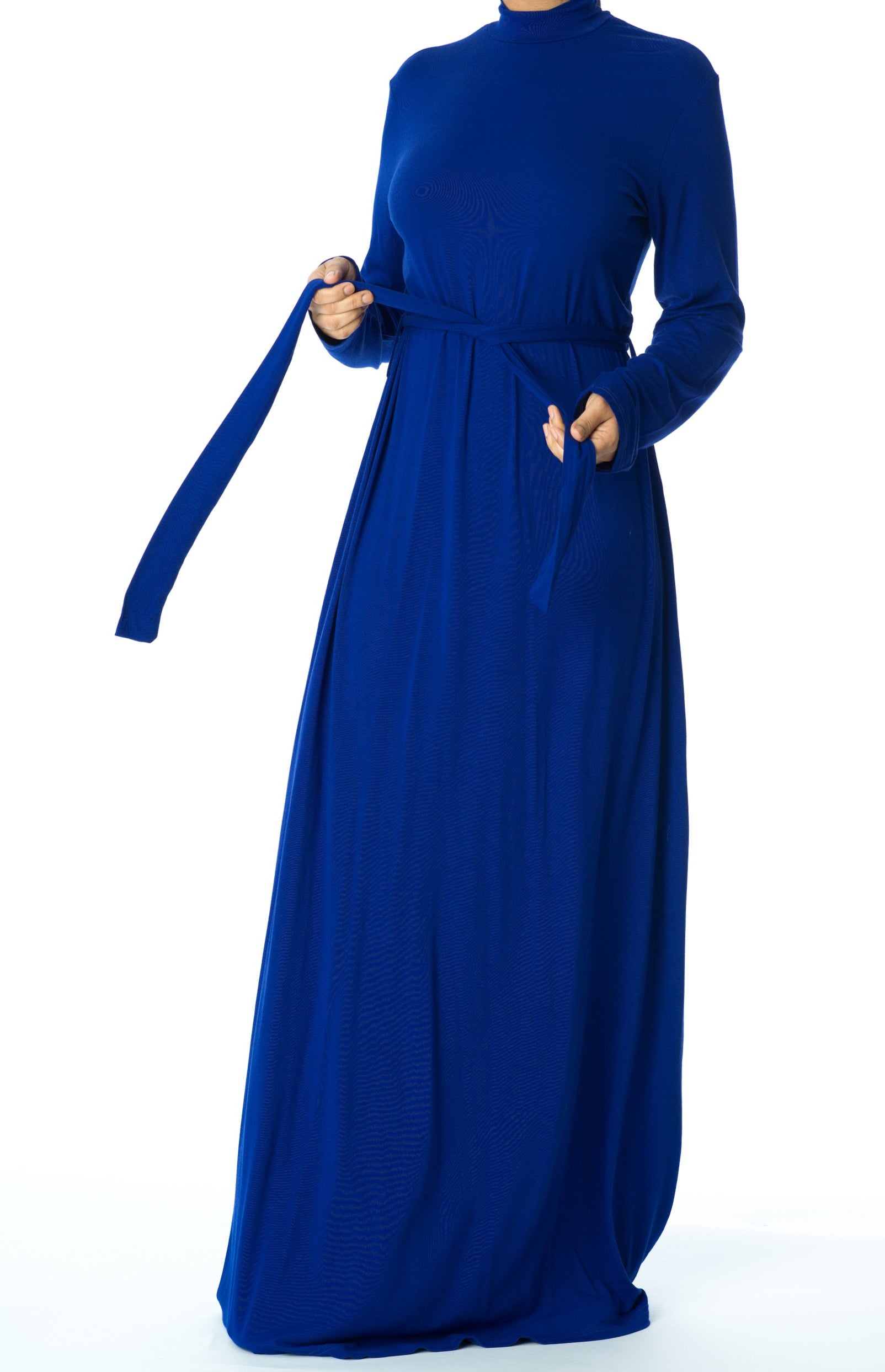 high neck jersey maxi dress Kabayare