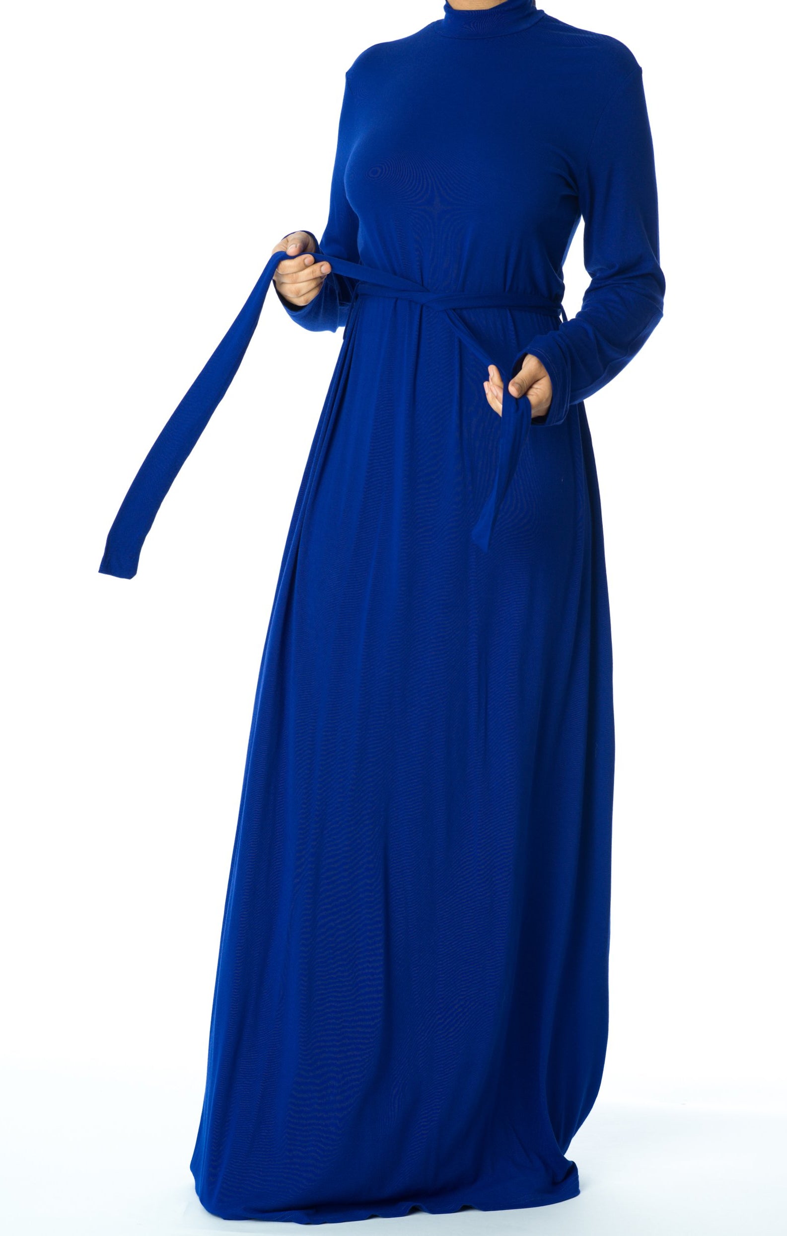 high neck jersey maxi dress Kabayare