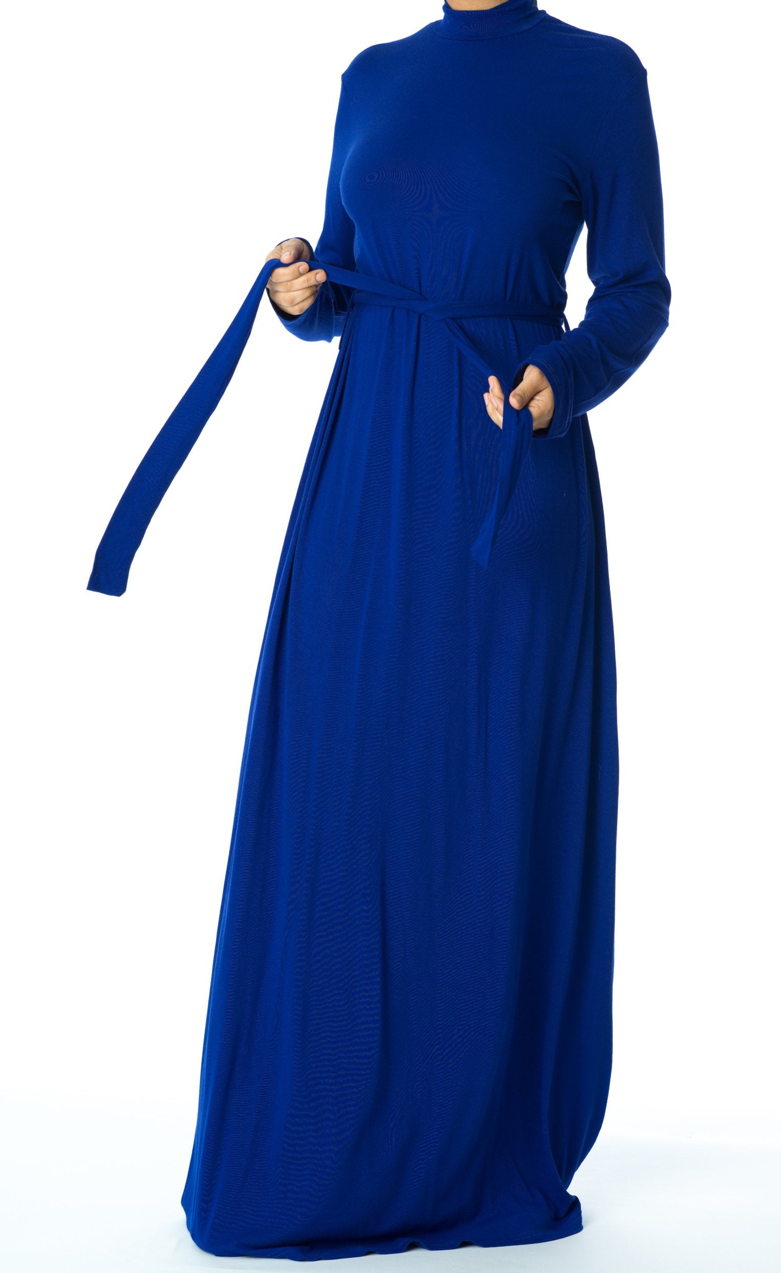 high neck jersey maxi dress Kabayare
