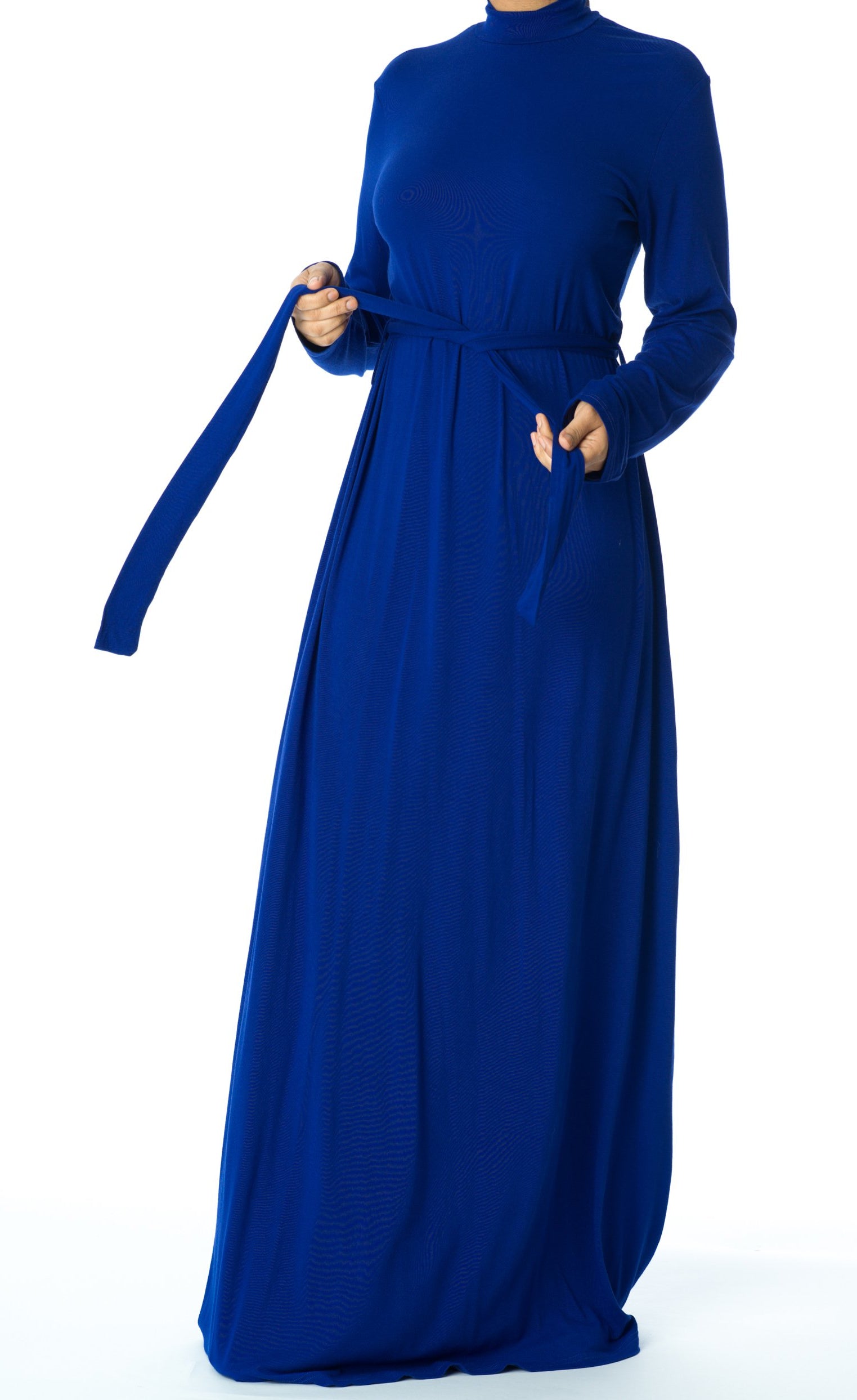 high neck jersey maxi dress Kabayare