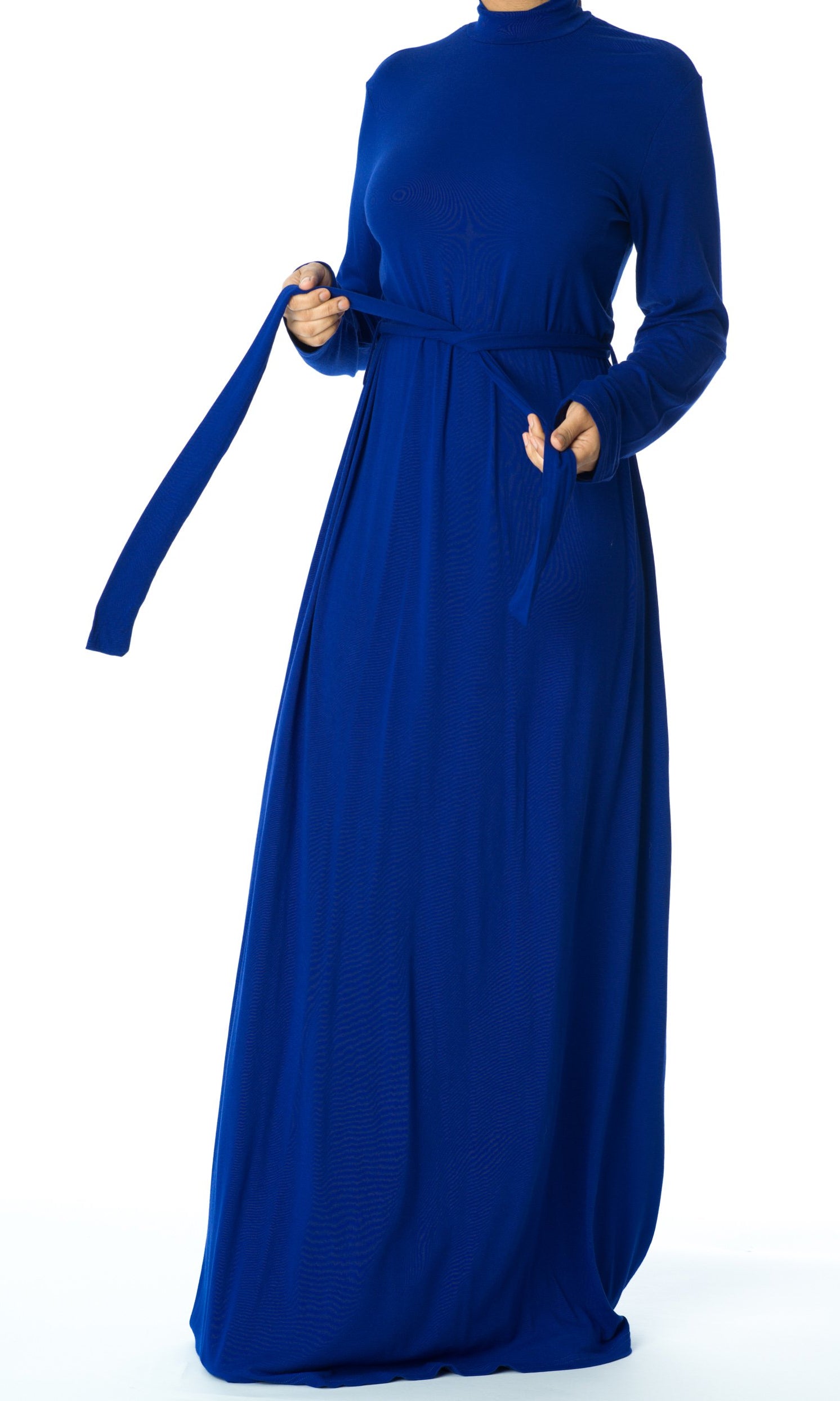 high neck jersey maxi dress Kabayare