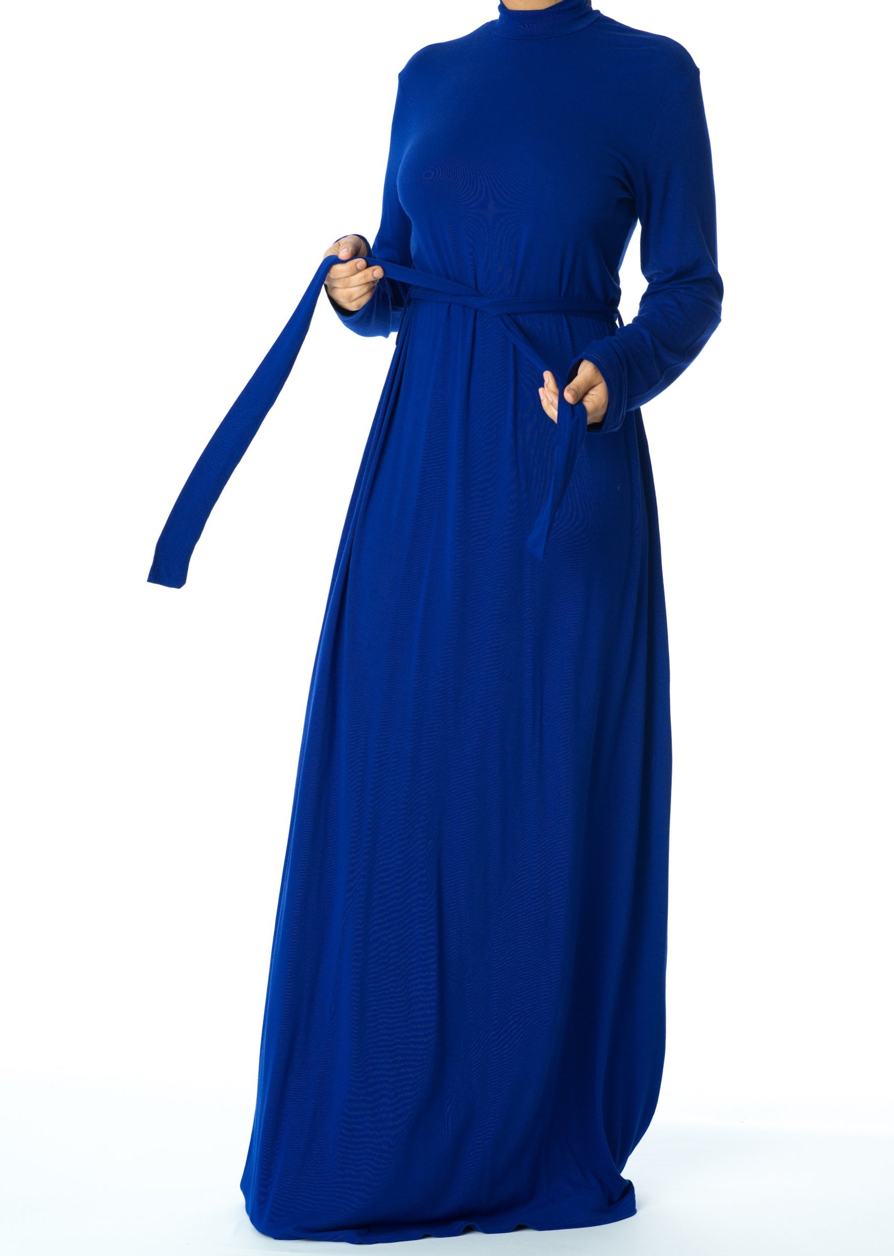 high neck jersey maxi dress Kabayare