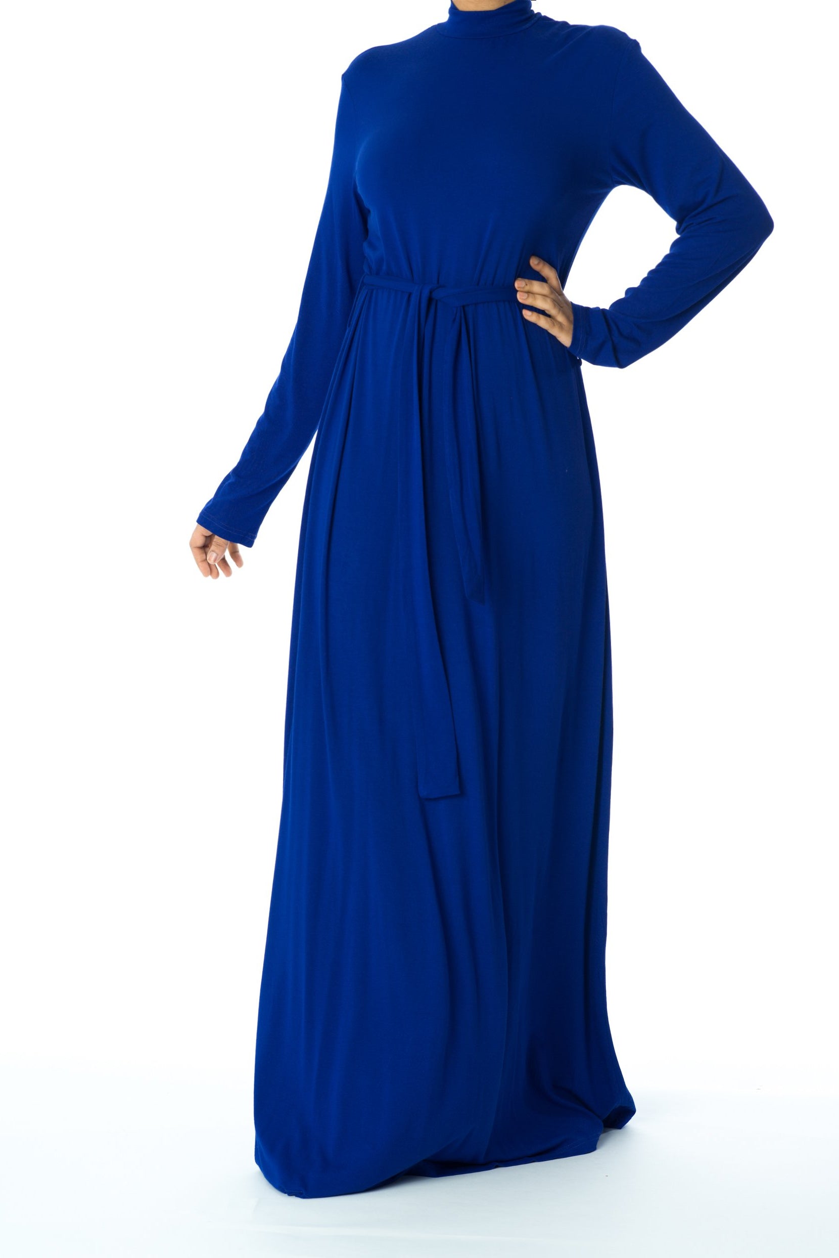 high neck jersey maxi dress Kabayare