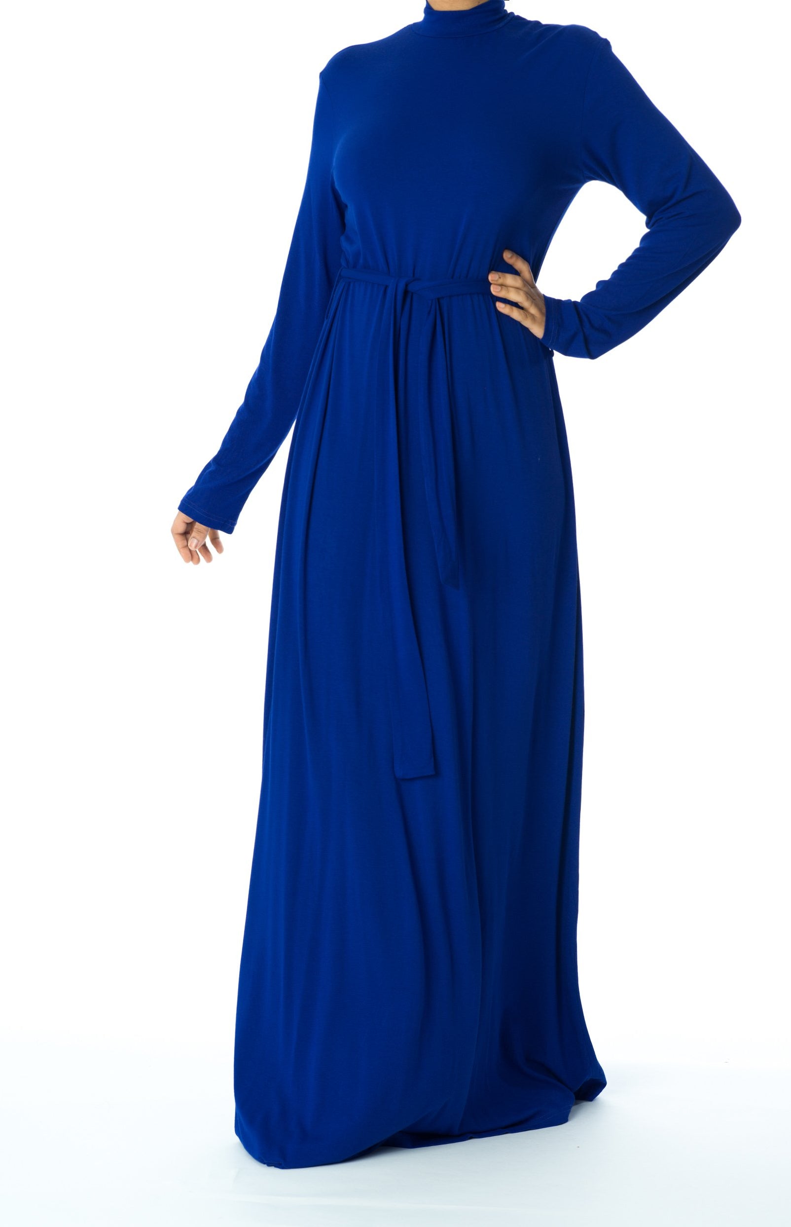 high neck jersey maxi dress Kabayare