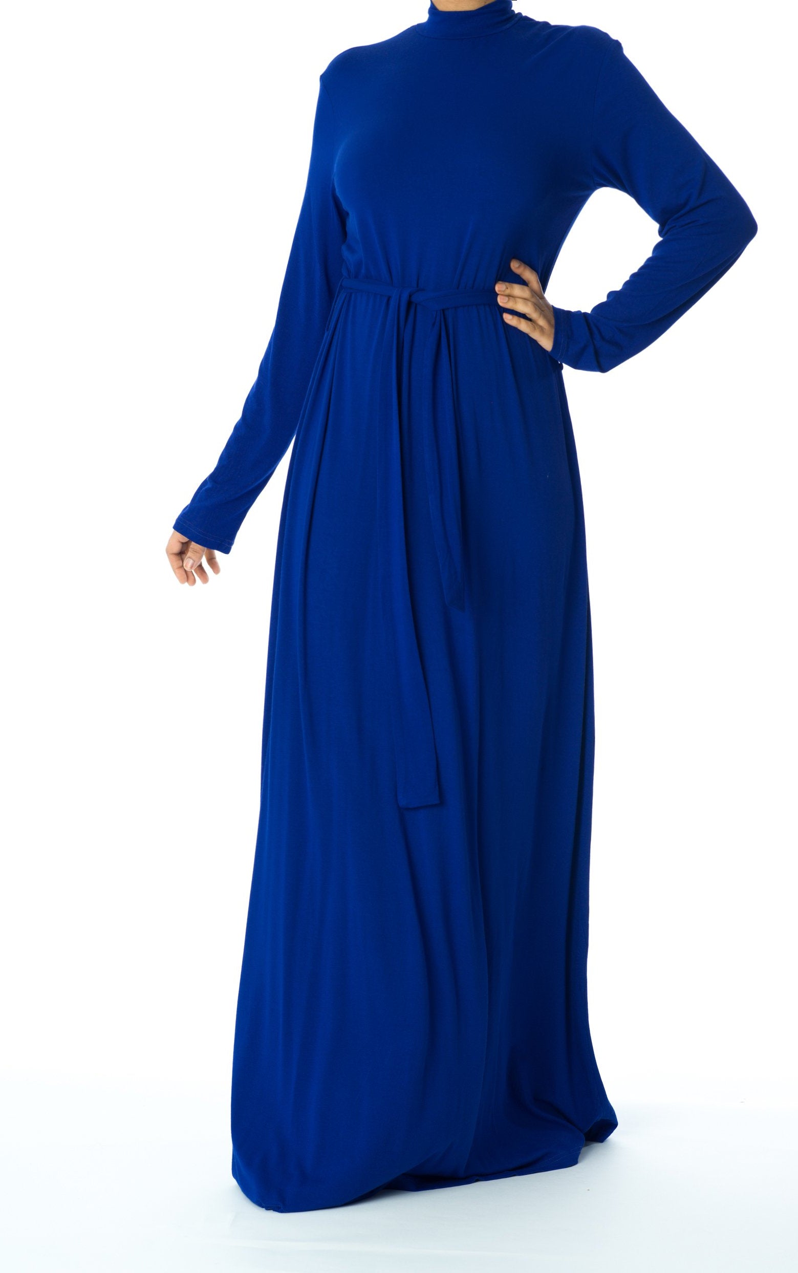 high neck jersey maxi dress Kabayare