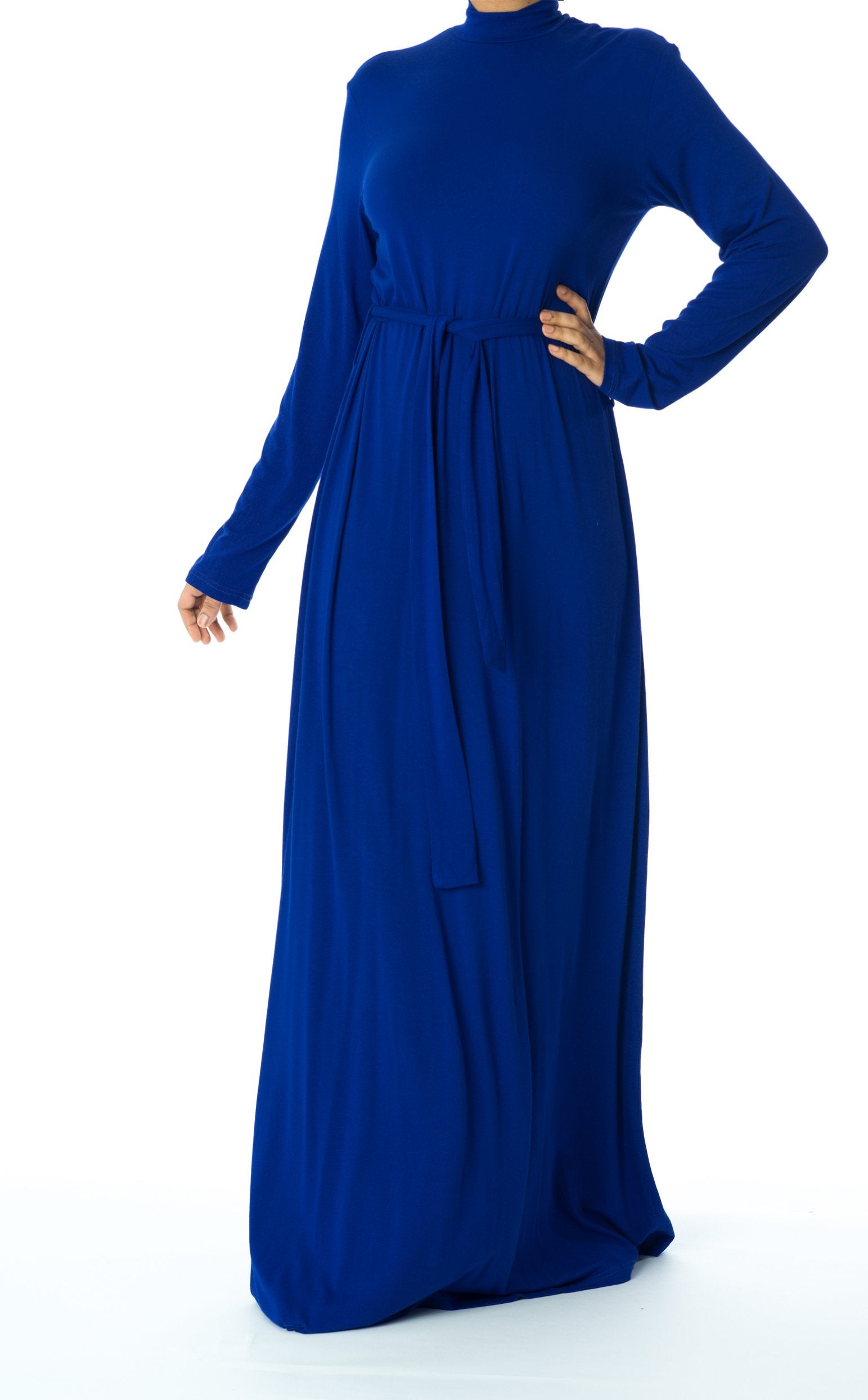 high neck jersey maxi dress Kabayare