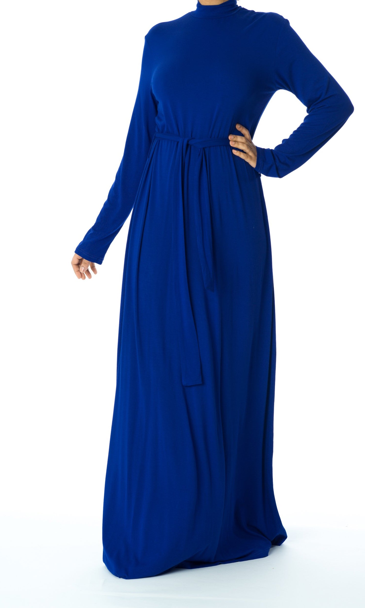 high neck jersey maxi dress Kabayare