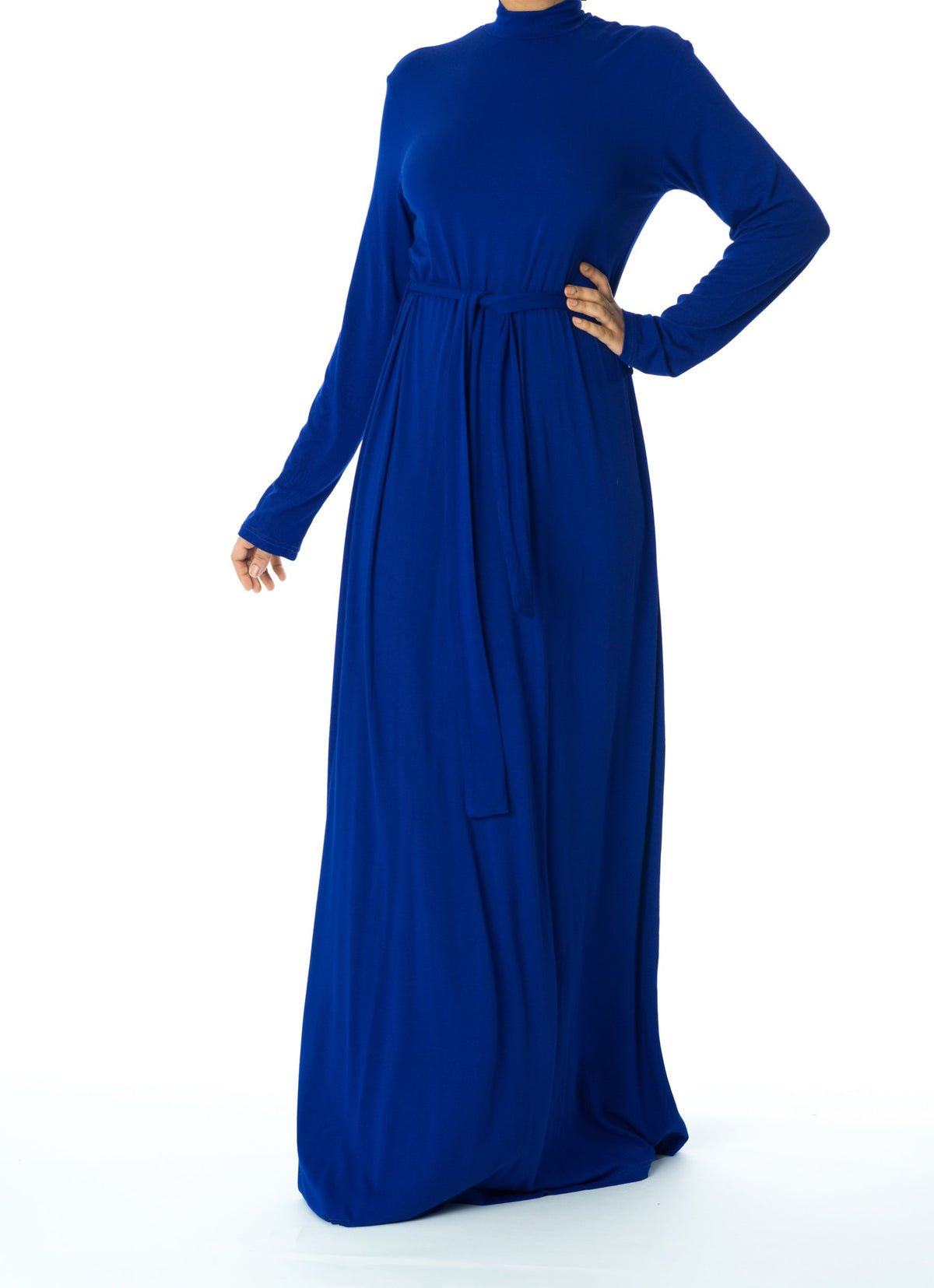 high neck jersey maxi dress Kabayare