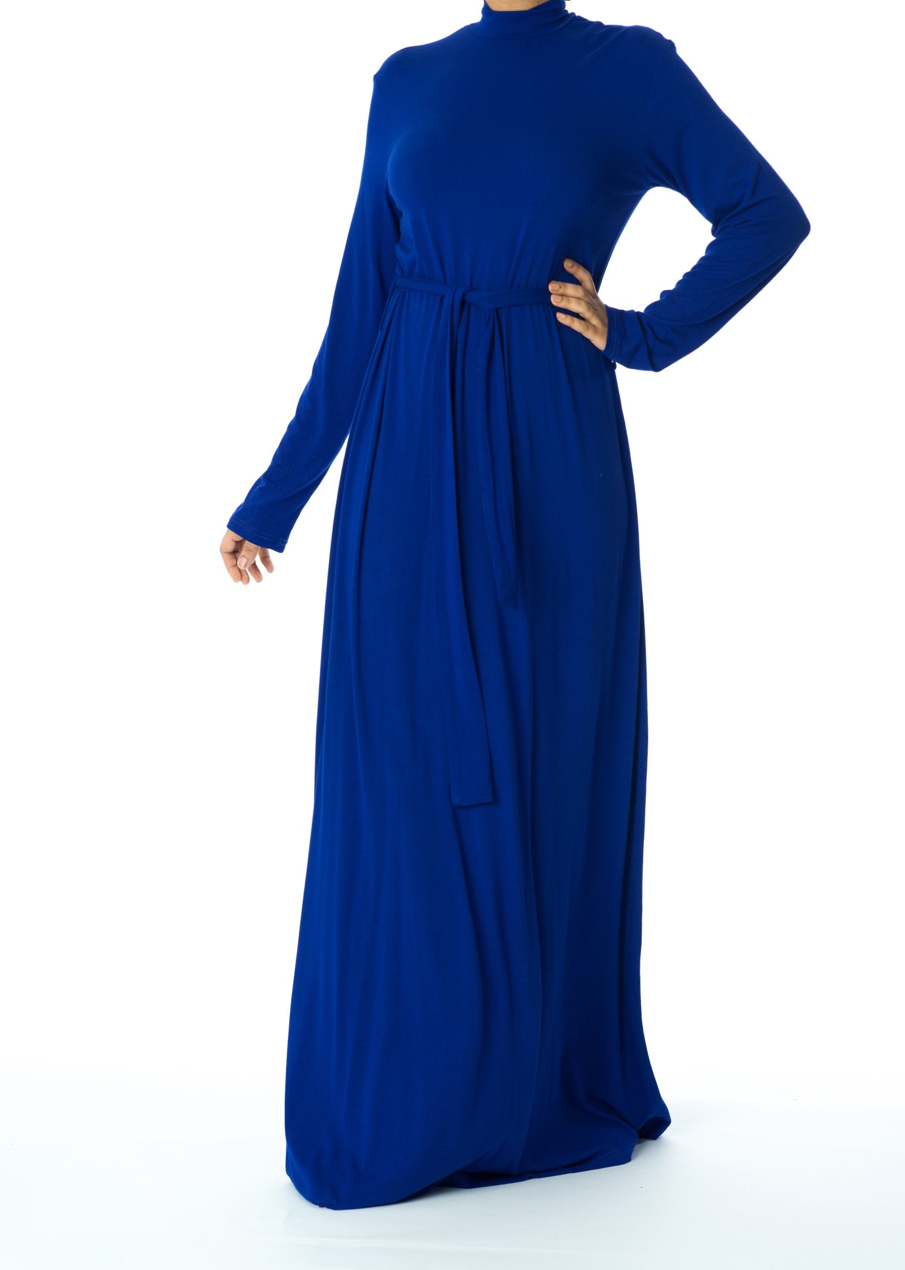 high neck jersey maxi dress Kabayare