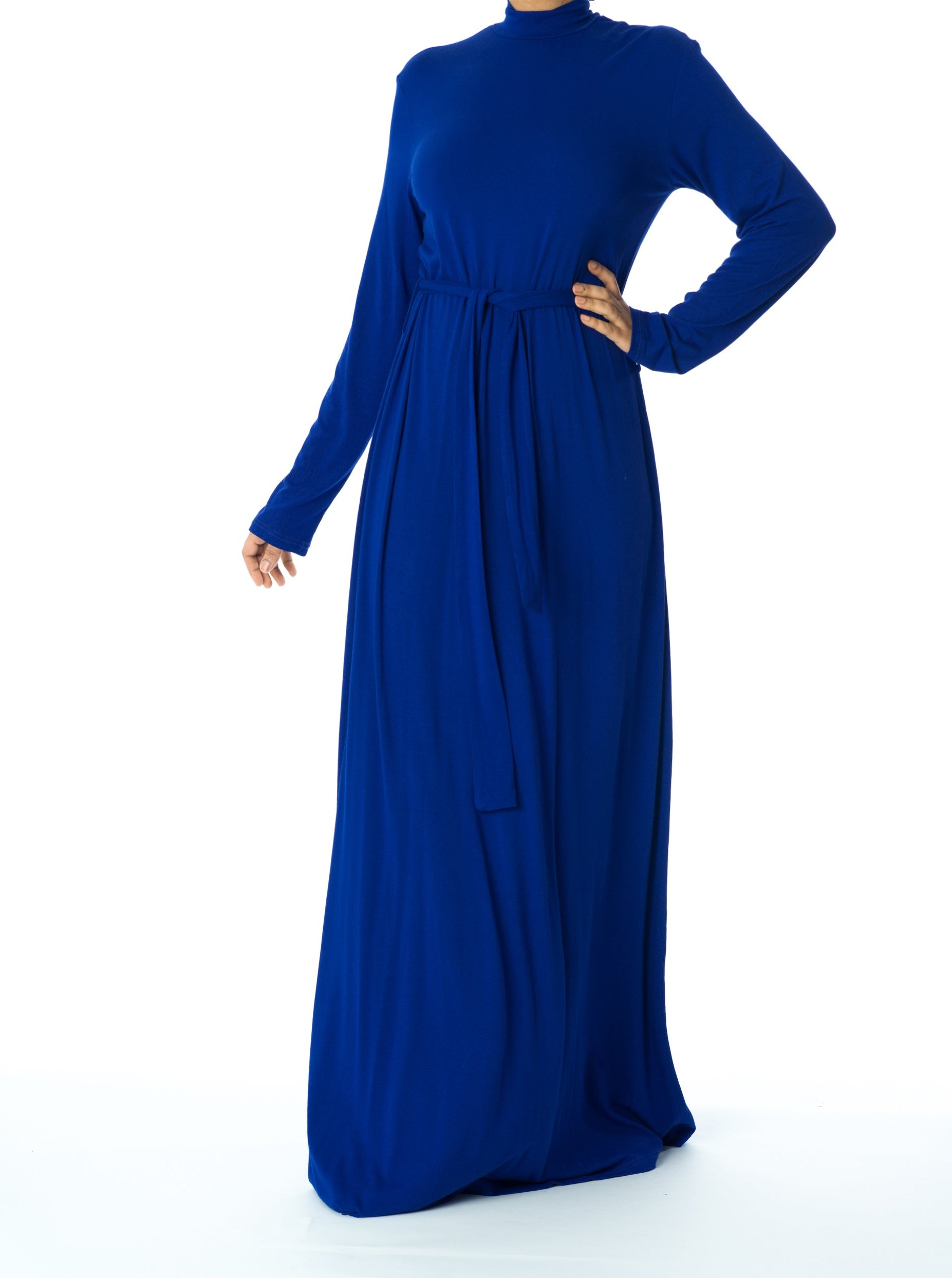 high neck jersey maxi dress Kabayare