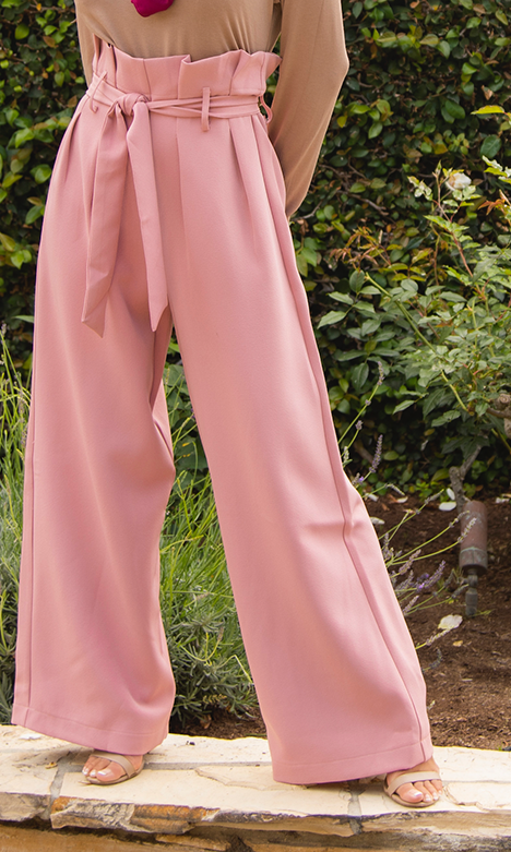 high waist pleats modest trousers Kabayare