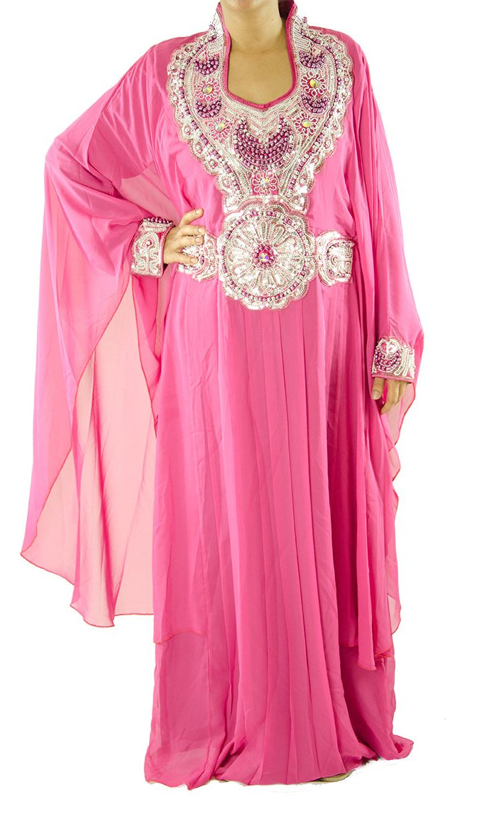 Hot Pink Fancy Jilabiya Kabayare