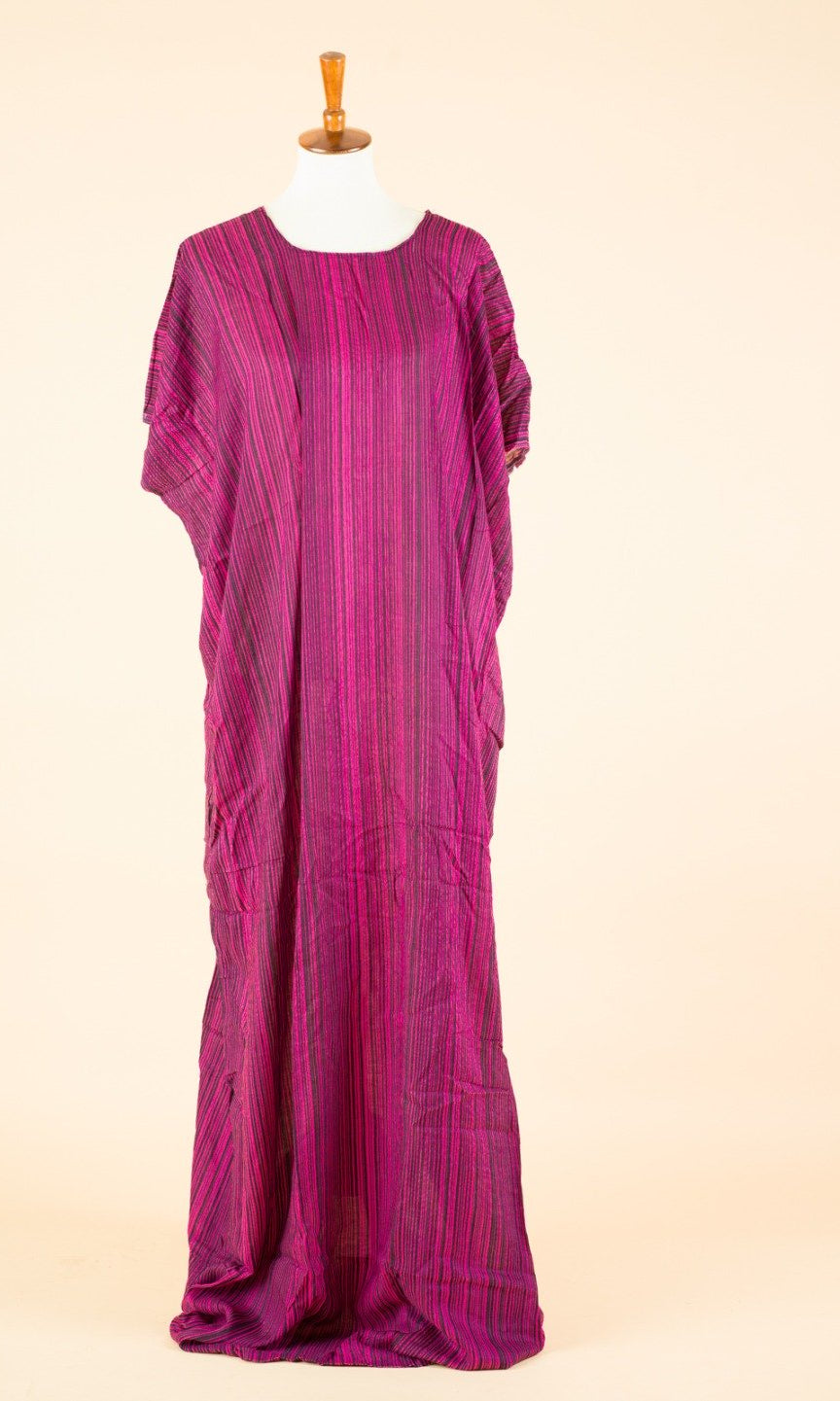Hot Pink waves bati dress Kabayare