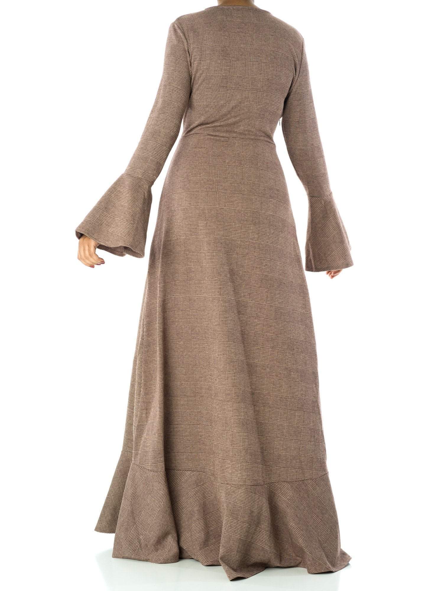 Houndstooth print maxi dress Kabayare