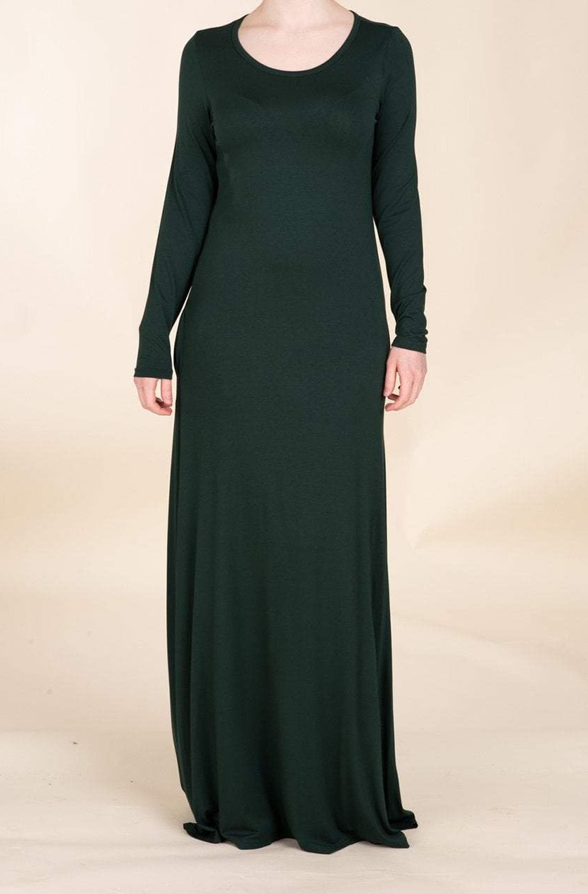 Hunter Green Cotton Candy Dress Kabayare