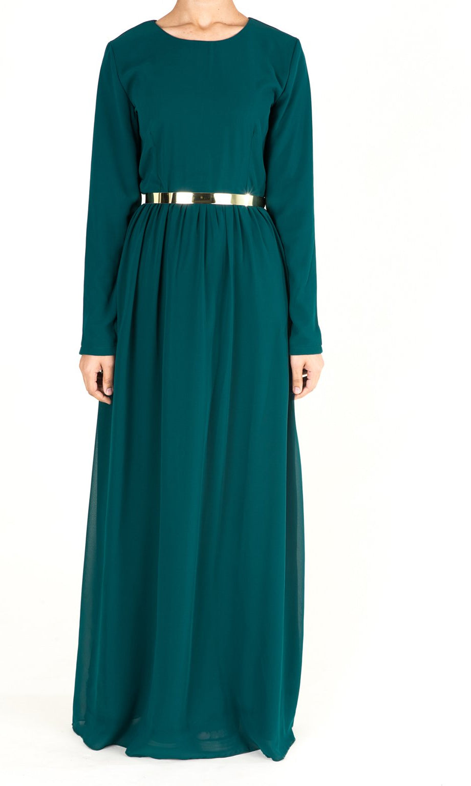 Hunter Modern Chiffon Maxi Dress Kabayare