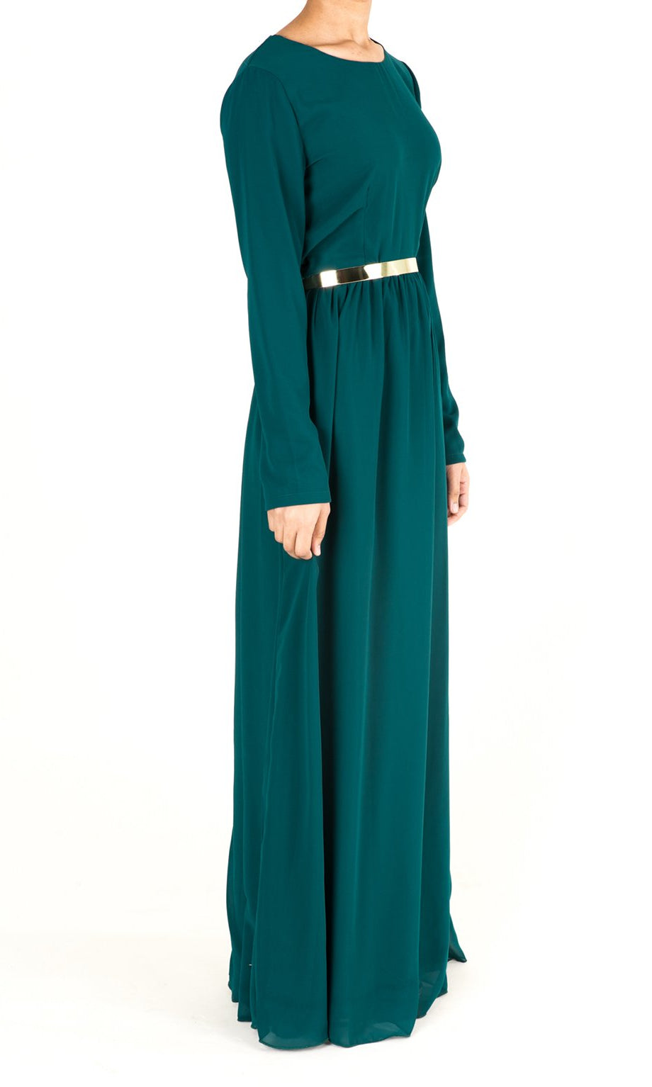 Hunter Modern Chiffon Maxi Dress Kabayare