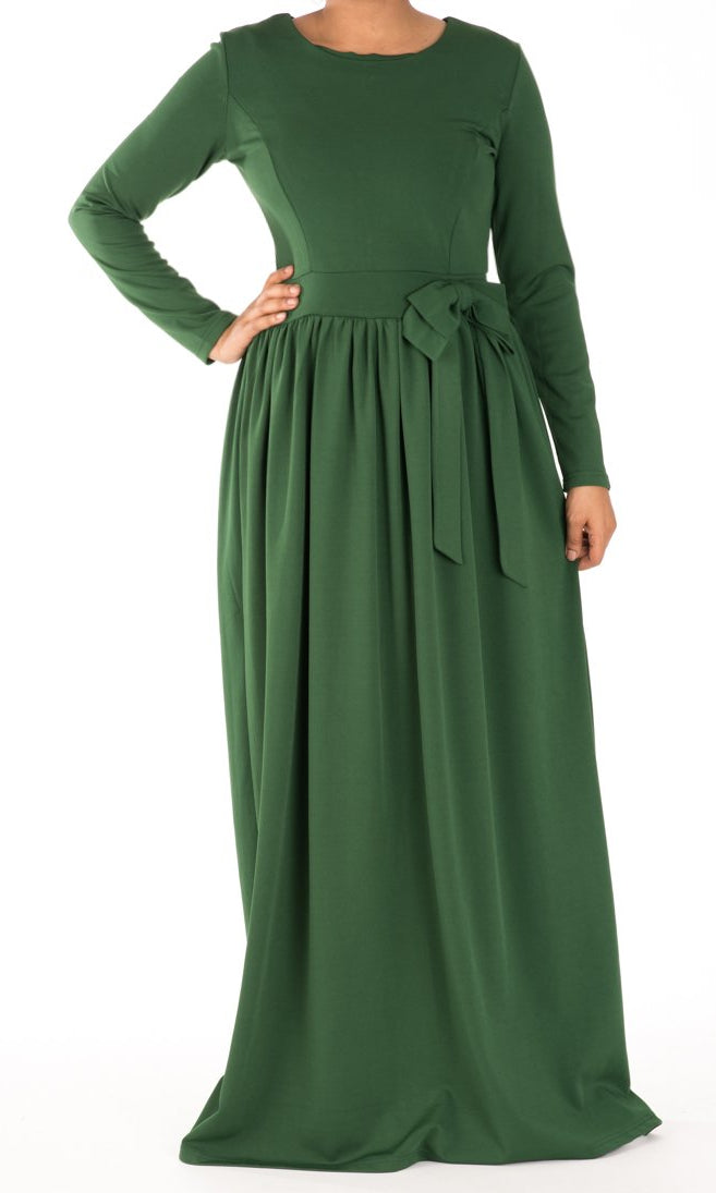 Hunter Sash Bowtie Dress Kabayare