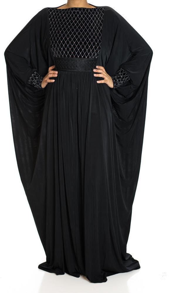 Infuse Butterfly Jersey Abaya Kabayare