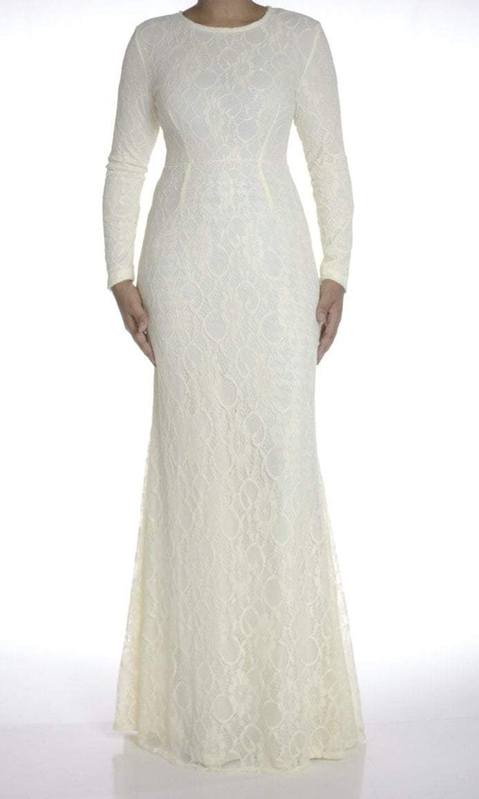 Ivory Elegance Lace Maxi Dress Kabayare