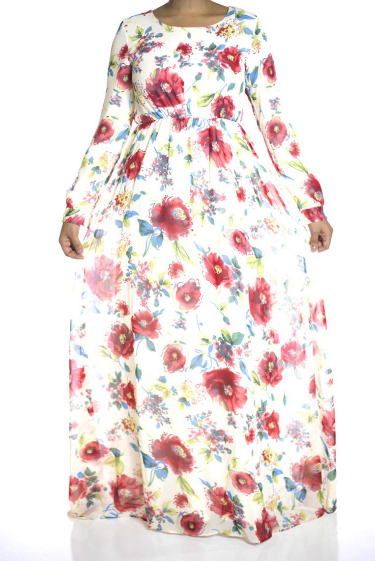 Ivory ethereal Maxi dress Kabayare