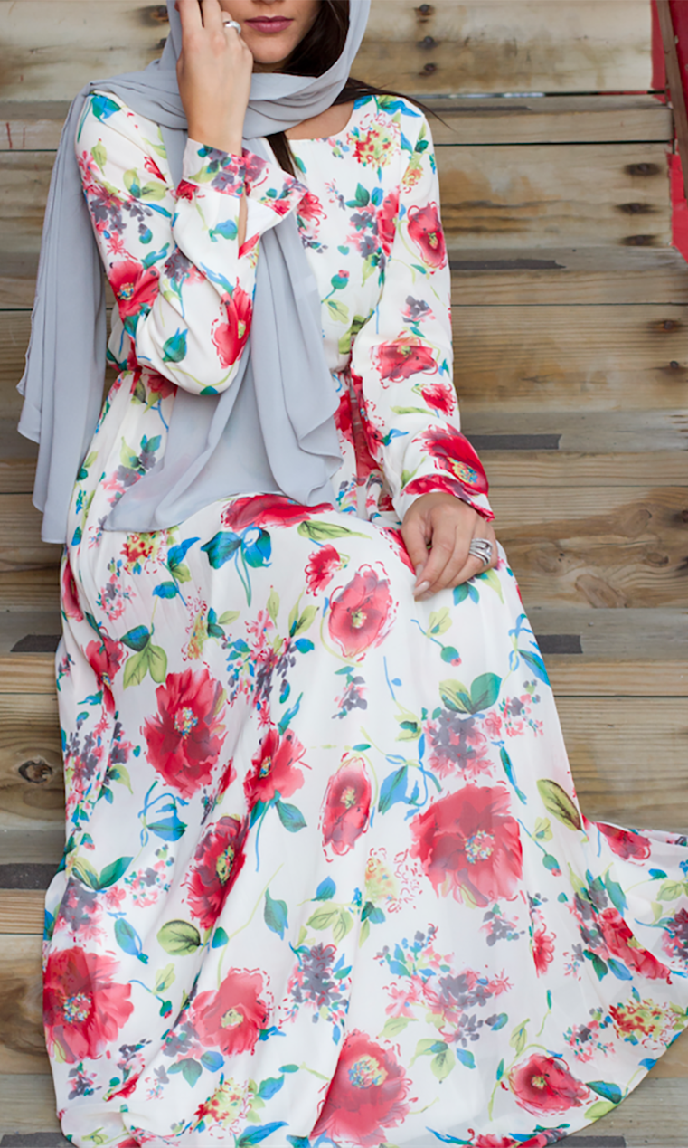 Ivory ethereal Maxi dress Kabayare