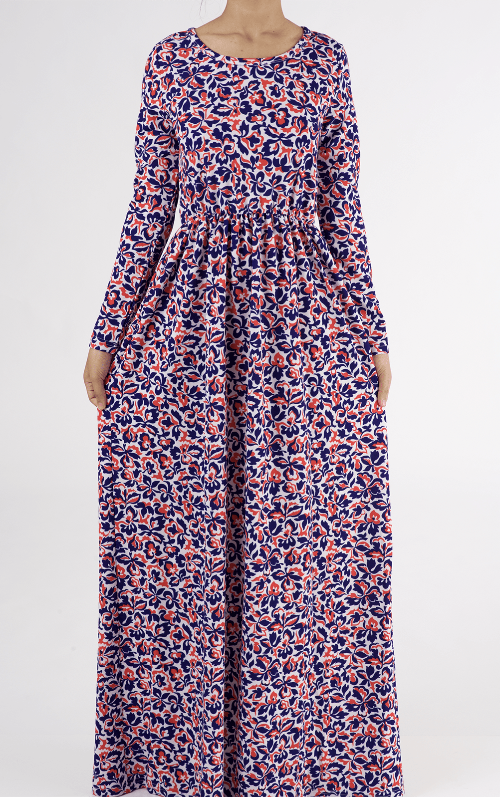 Jasmine Textured Print Dress Kabayare