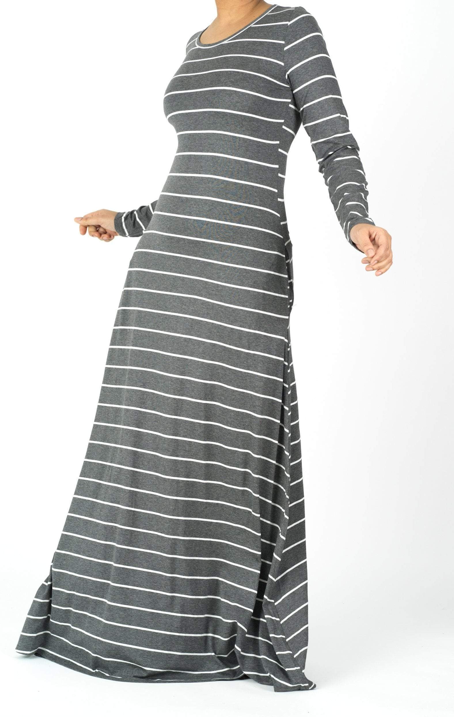 Jersey Stripe Dress Kabayare
